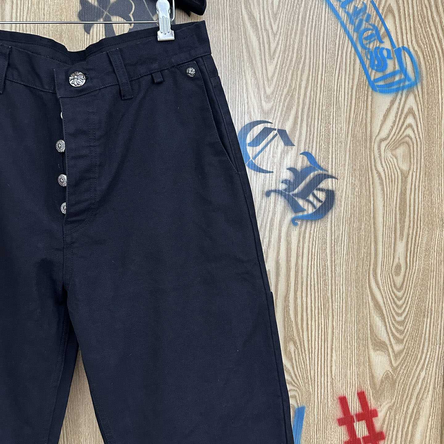 Chrome Hearts Cross Patch Double Knee Carpenter Pants - DopestKickz