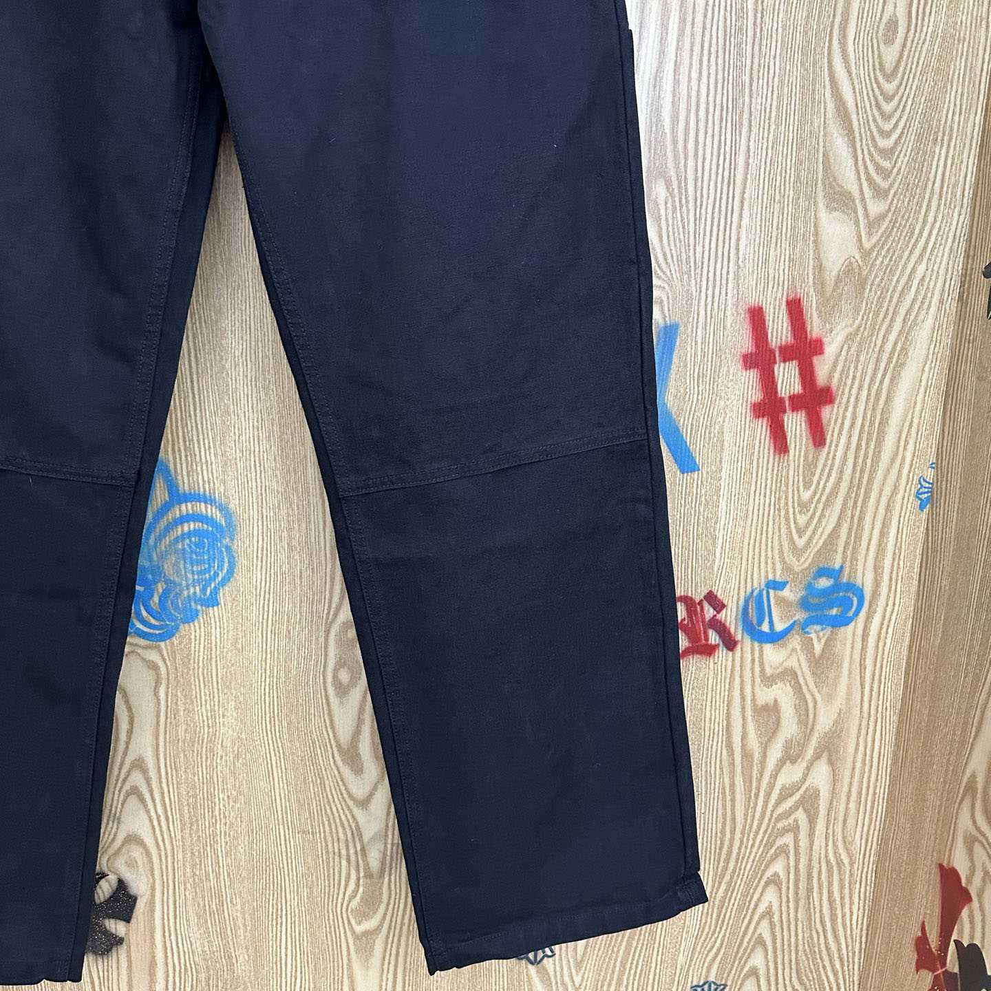 Chrome Hearts Cross Patch Double Knee Carpenter Pants - DopestKickz