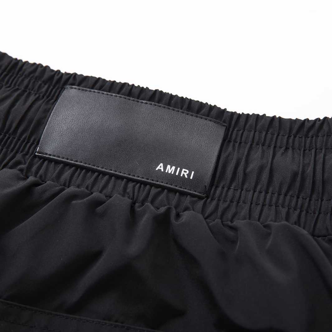 Amiri Staggered Chrome Swim Trunk 'Black' - DopestKickz