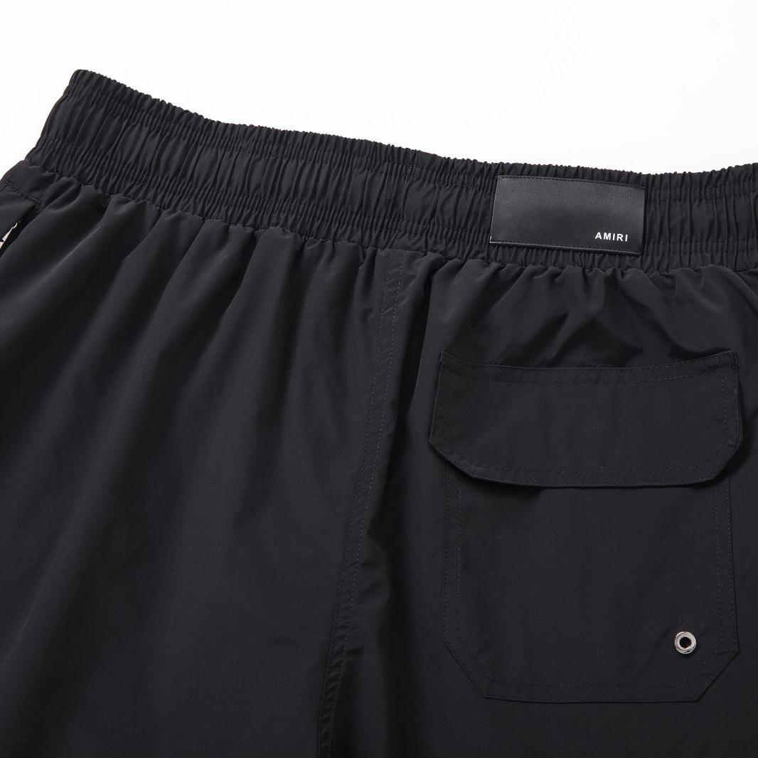 Amiri Staggered Chrome Swim Trunk 'Black' - DopestKickz