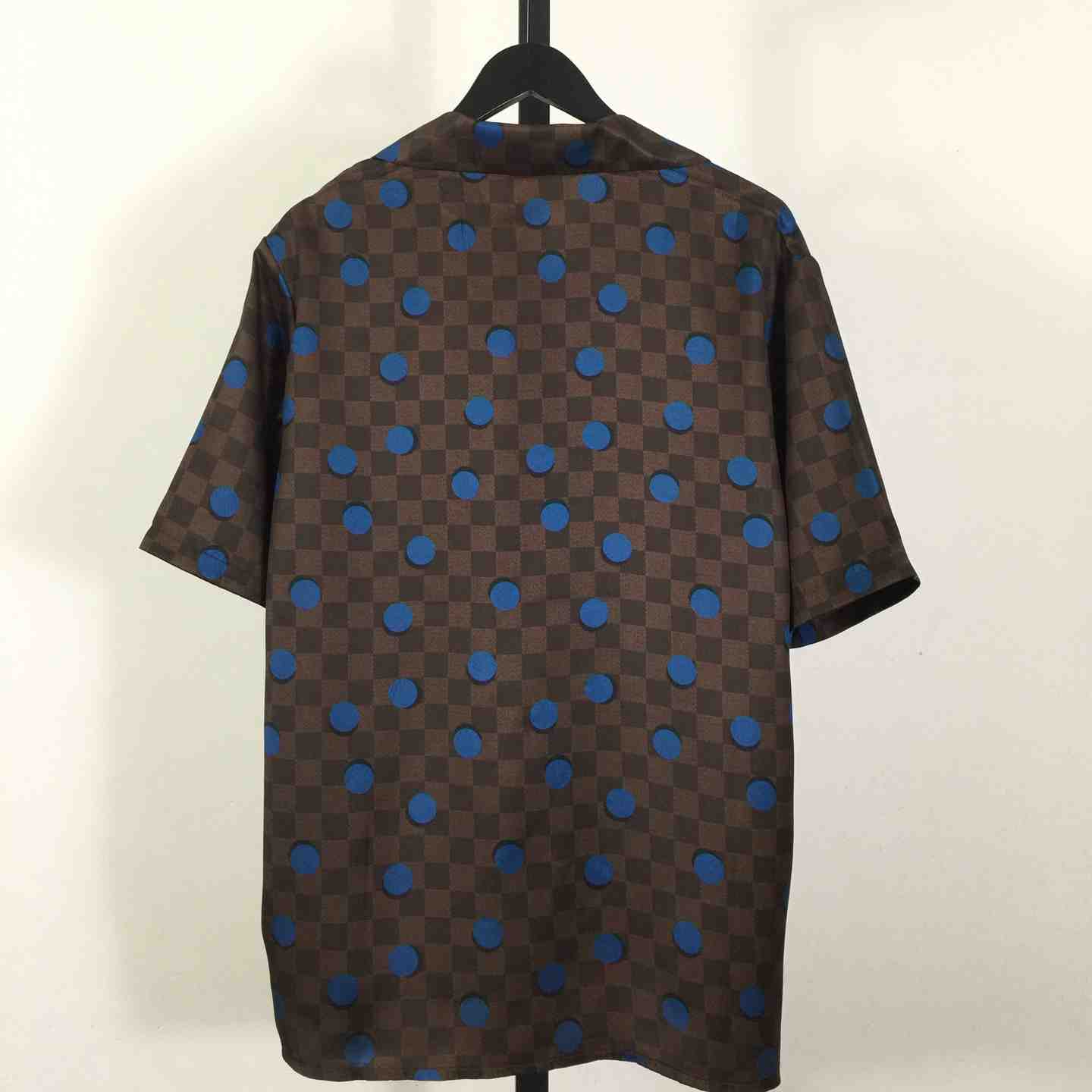 Louis Vuitton Damier Silk Short-Sleeved Shirt    - DopestKickz
