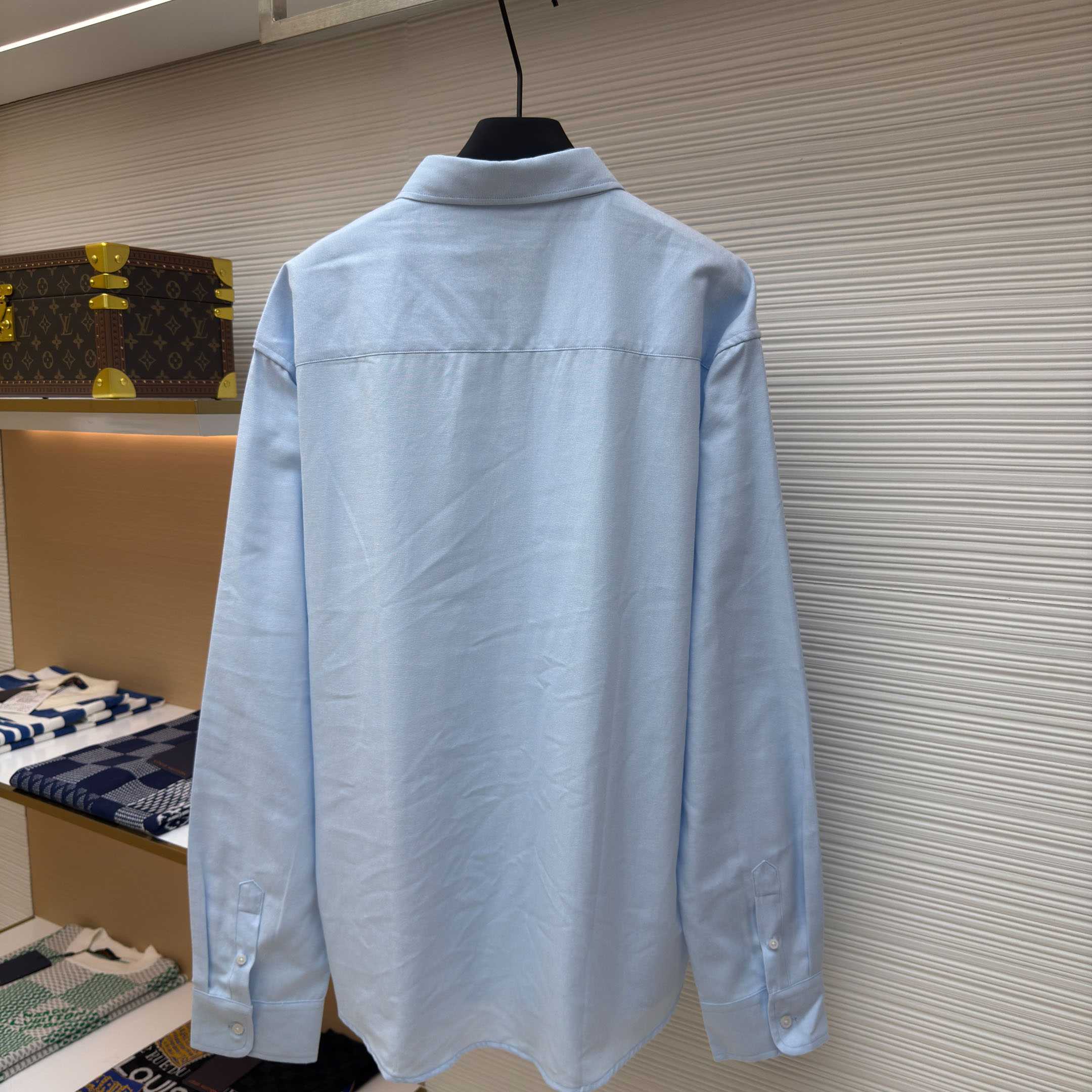 AMI Paris Ami De Coeur Button Down Shirt In Cotton Oxford - DopestKickz