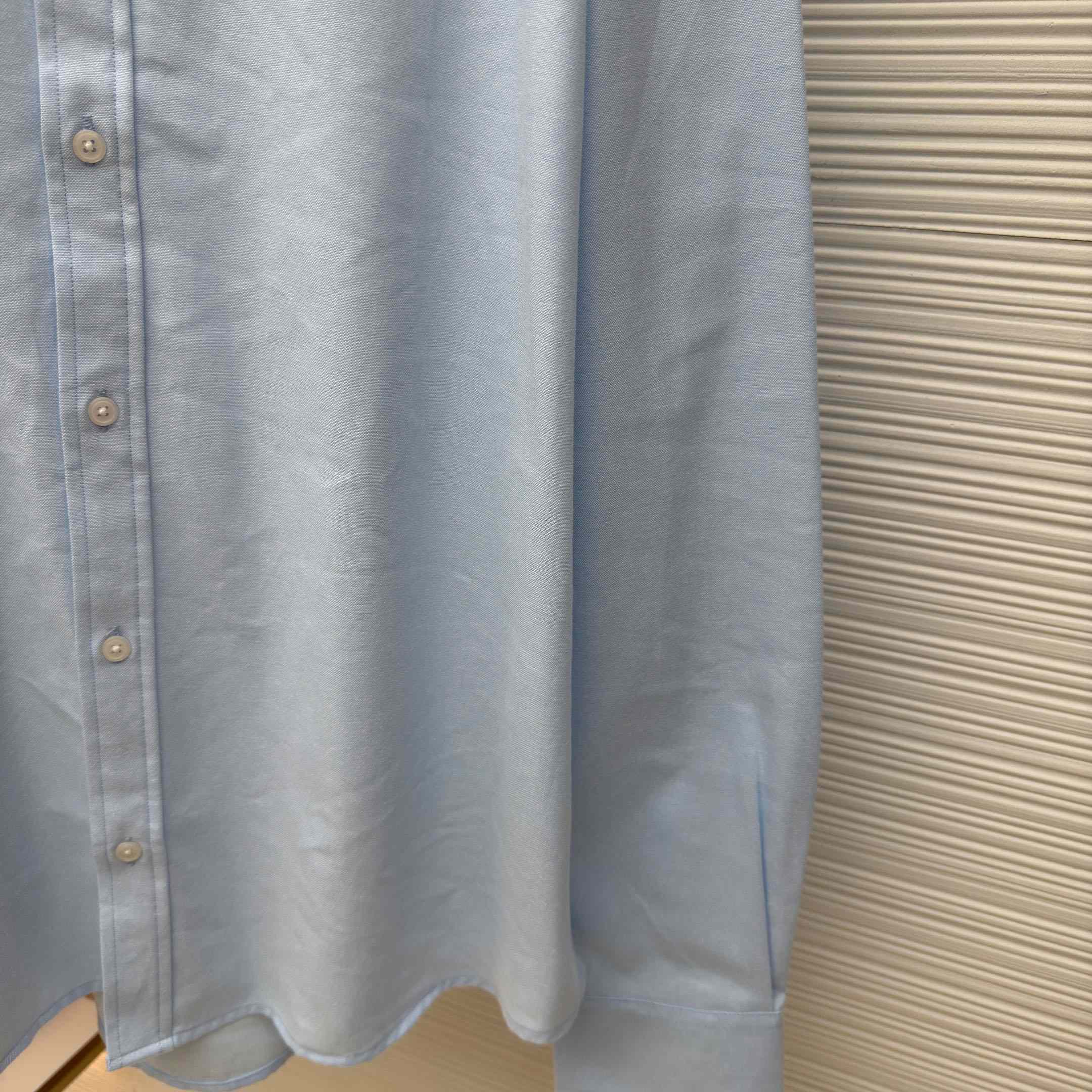 AMI Paris Ami De Coeur Button Down Shirt In Cotton Oxford - DopestKickz