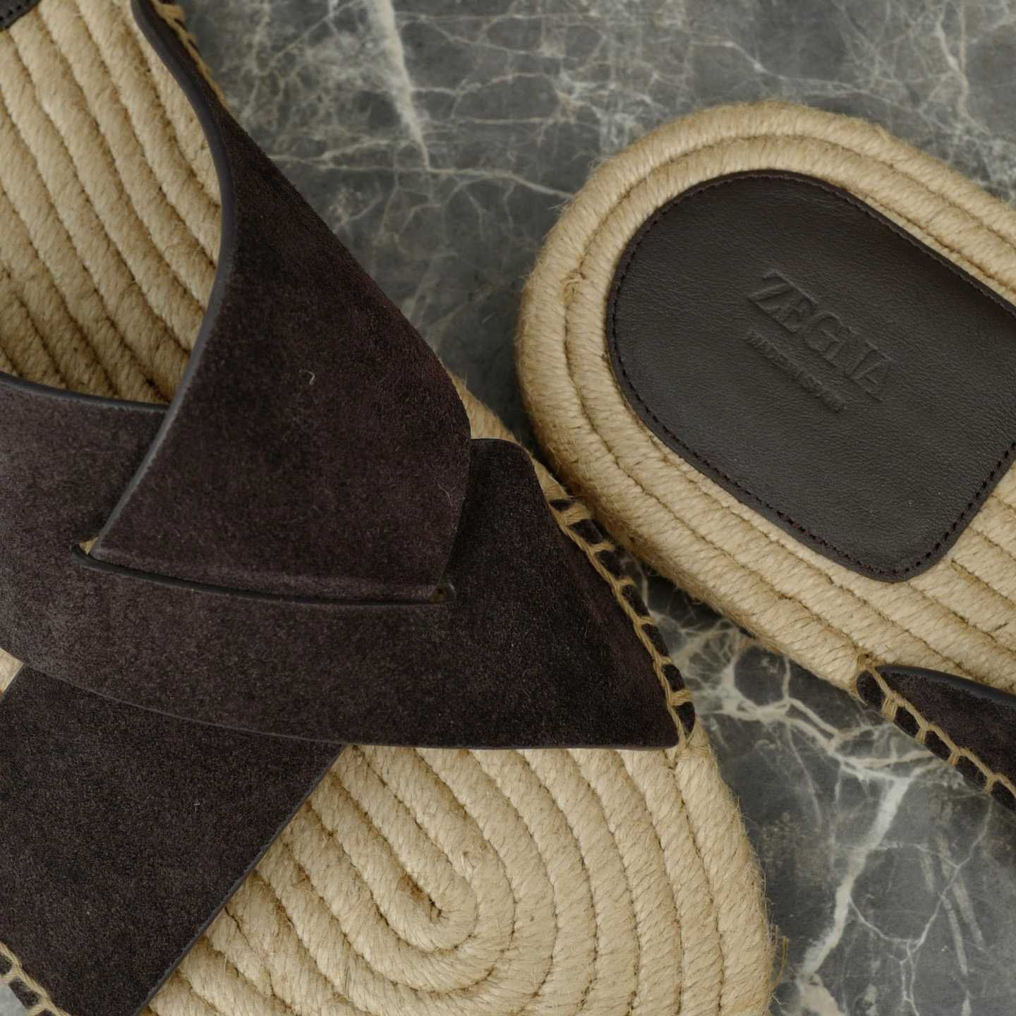 Zegna Crossover-Strap Suede Espadrilles - DopestKickz