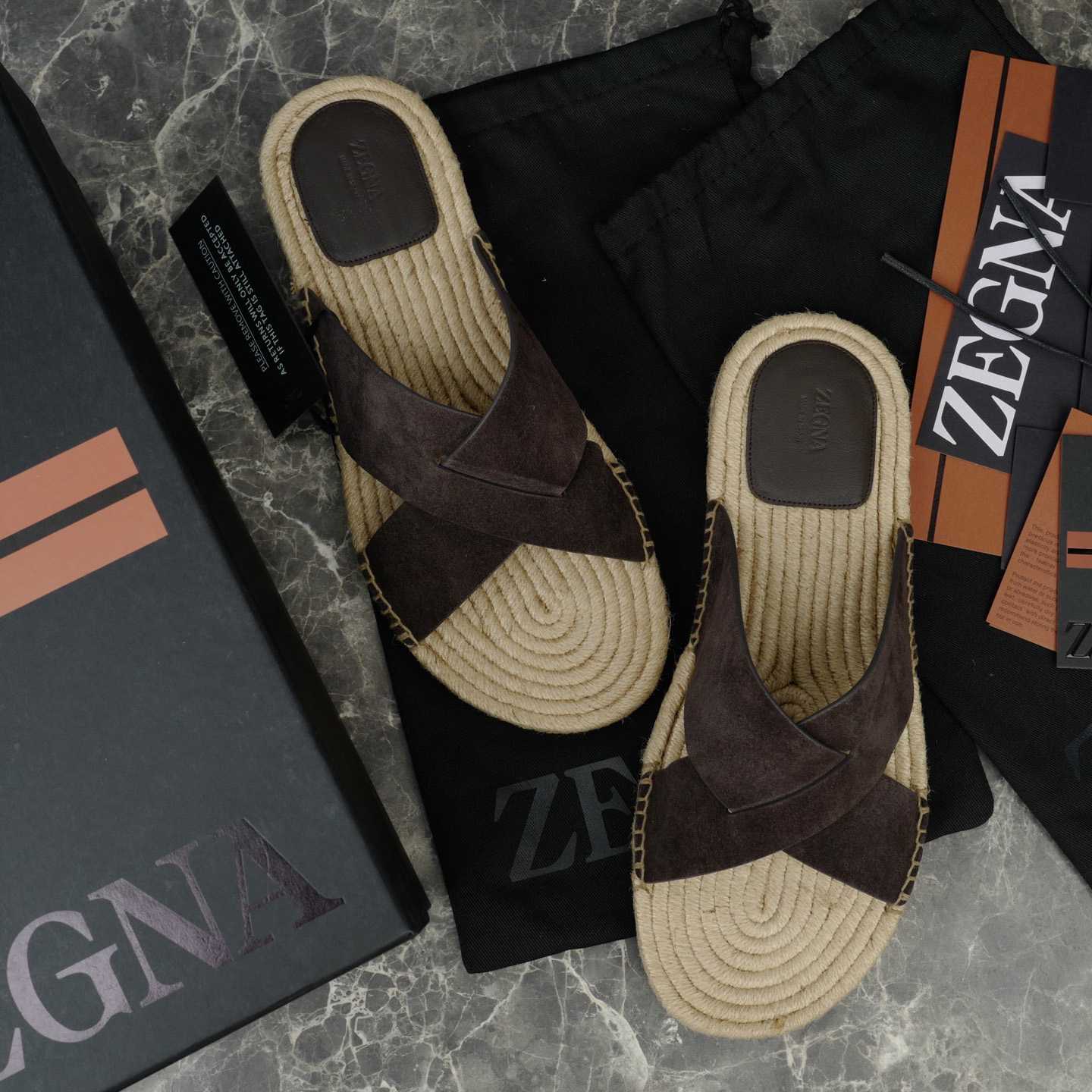 Zegna Crossover-Strap Suede Espadrilles - DopestKickz