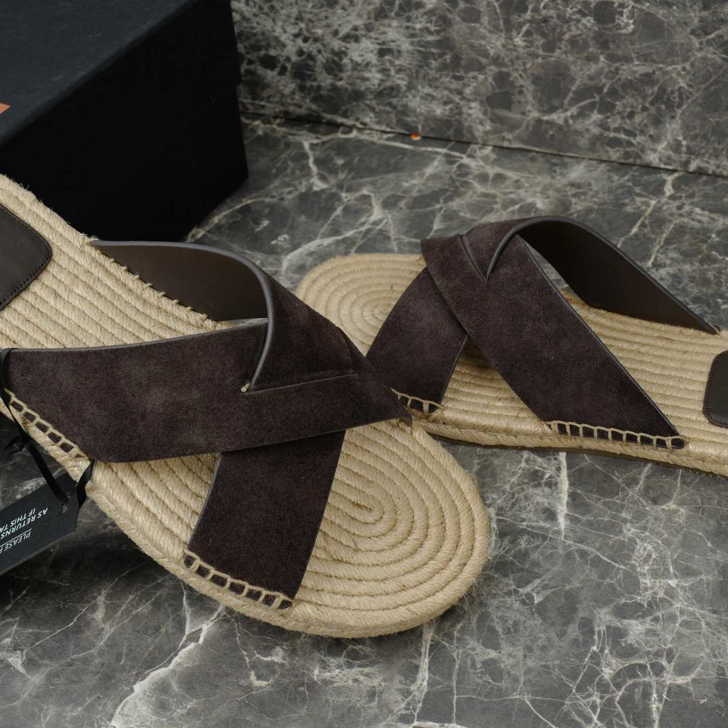 Zegna Crossover-Strap Suede Espadrilles - DopestKickz