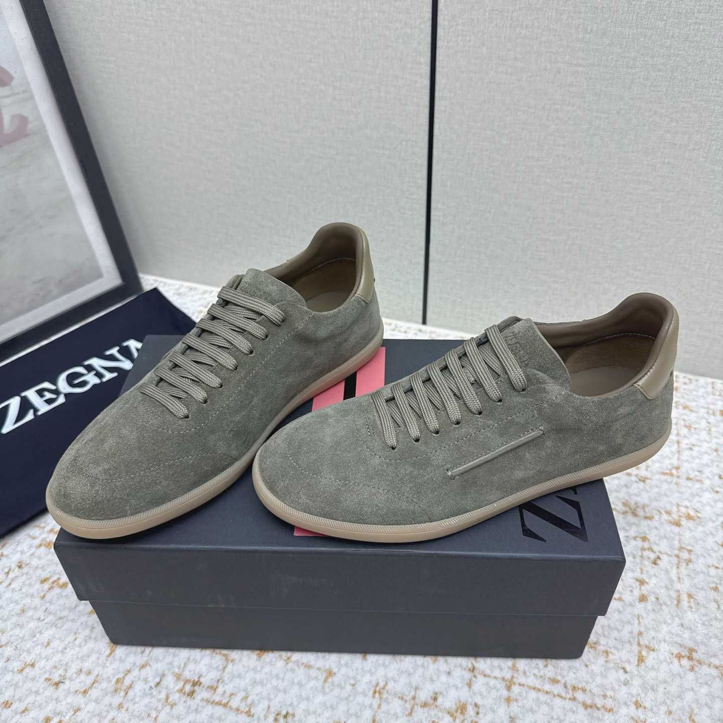 Zegna 232 Suede Sneakers - DopestKickz