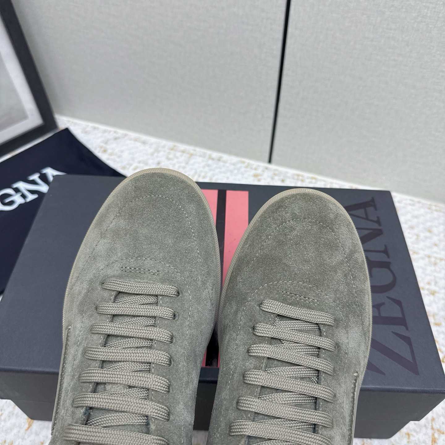 Zegna 232 Suede Sneakers - DopestKickz