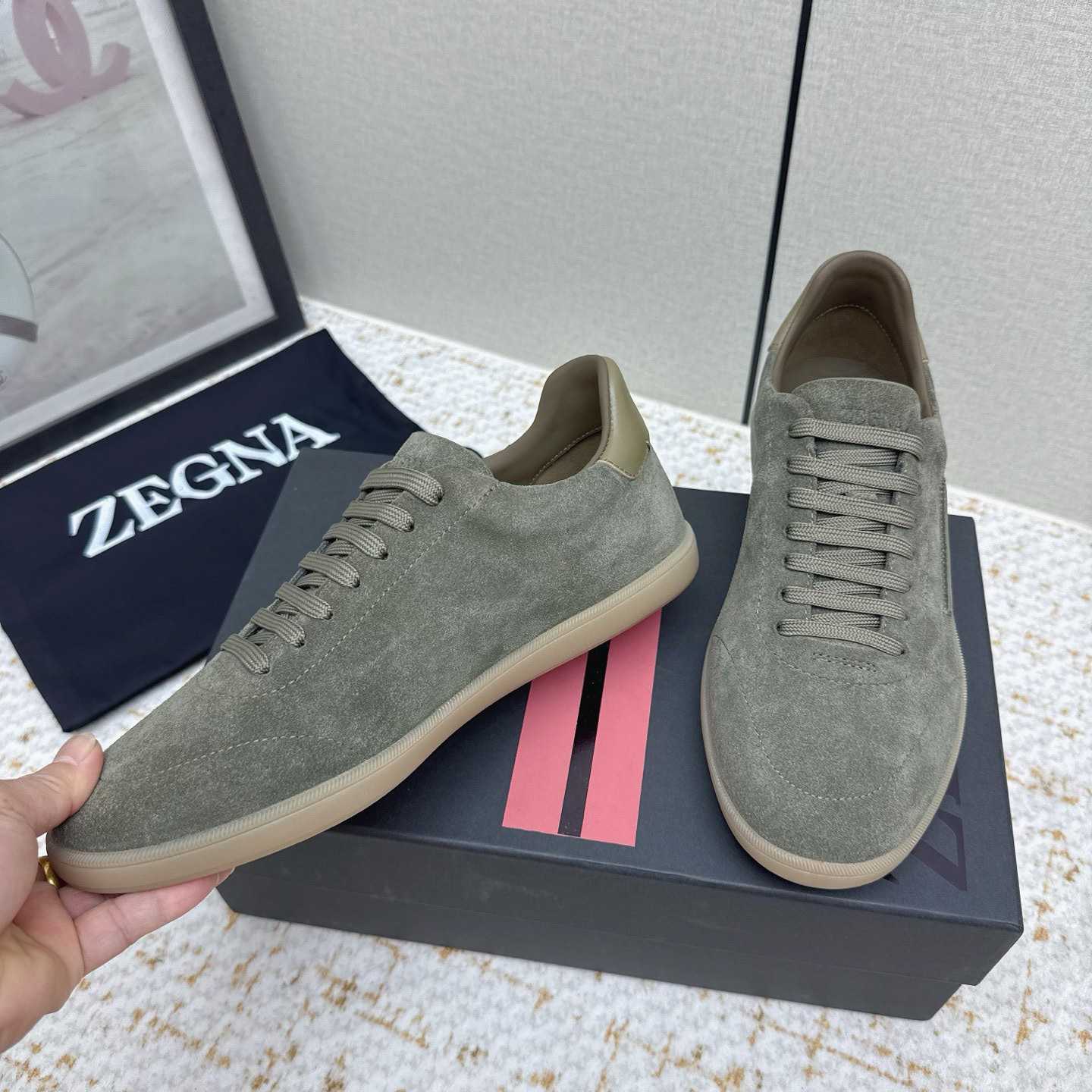 Zegna 232 Suede Sneakers - DopestKickz