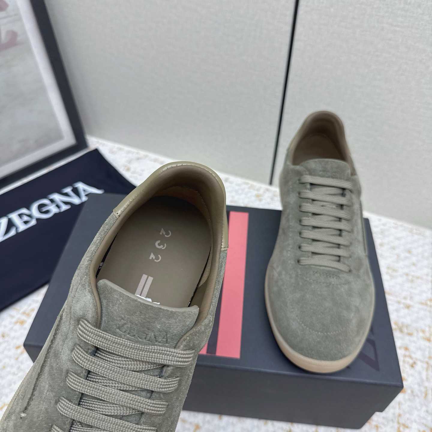 Zegna 232 Suede Sneakers - DopestKickz