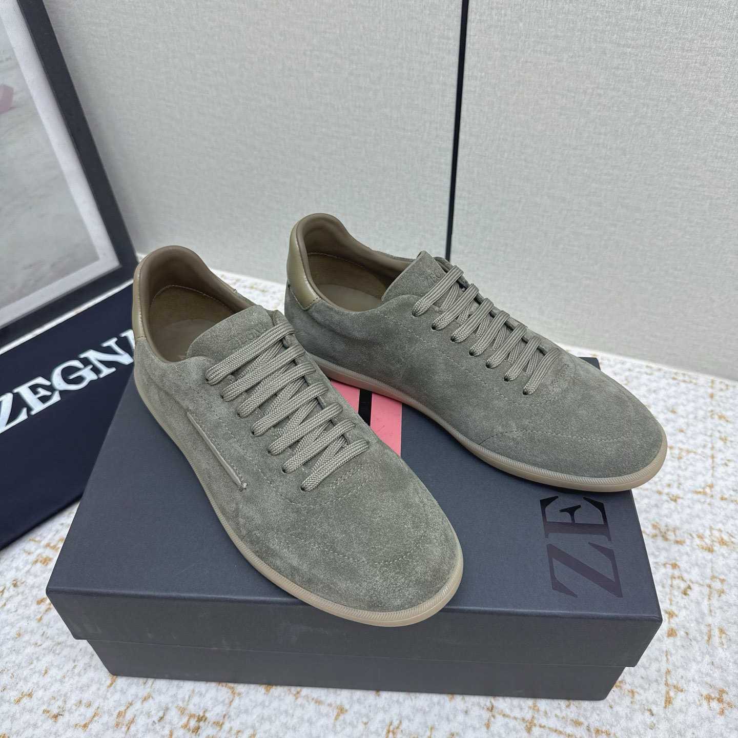 Zegna 232 Suede Sneakers - DopestKickz
