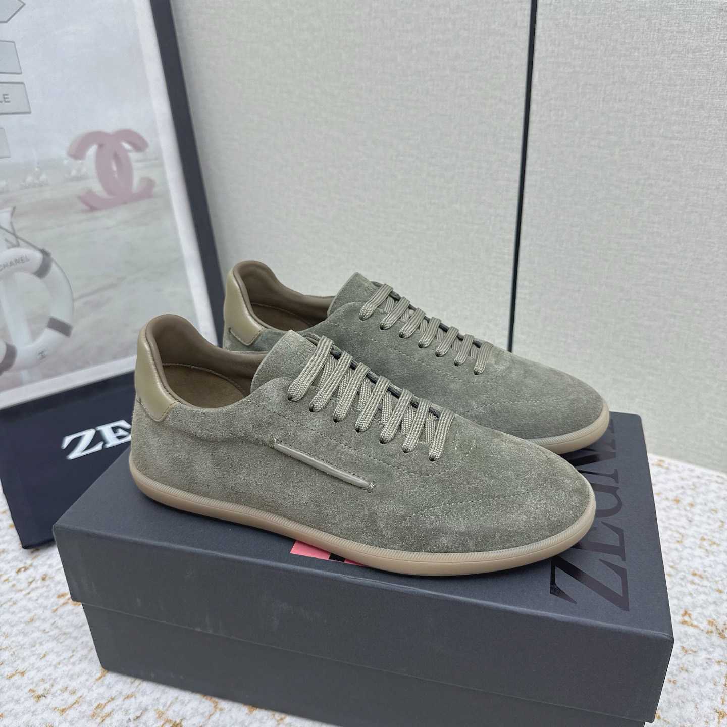 Zegna 232 Suede Sneakers - DopestKickz