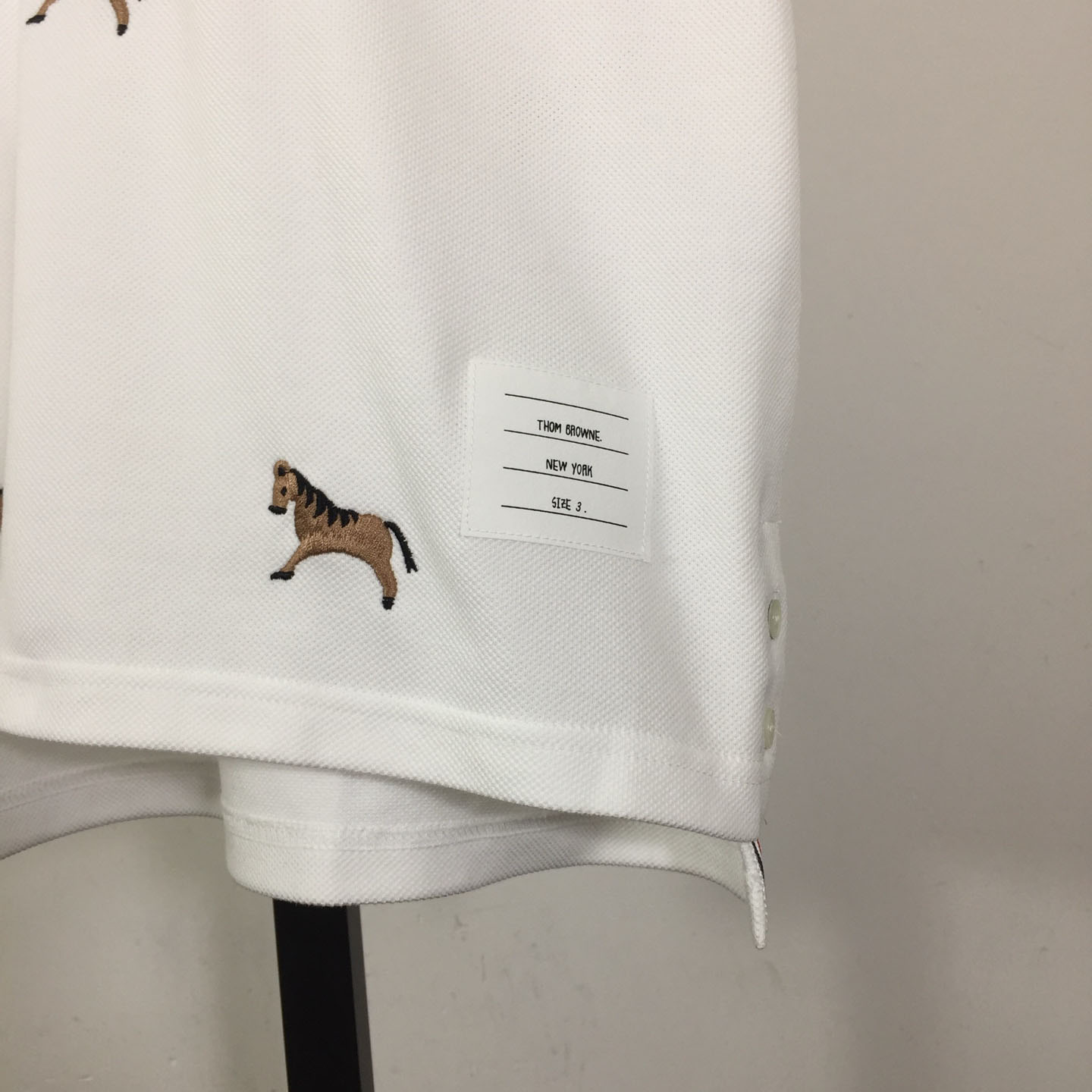 Thom Browne Lunar New Year Pique Horse Embroidery Polo - DopestKickz