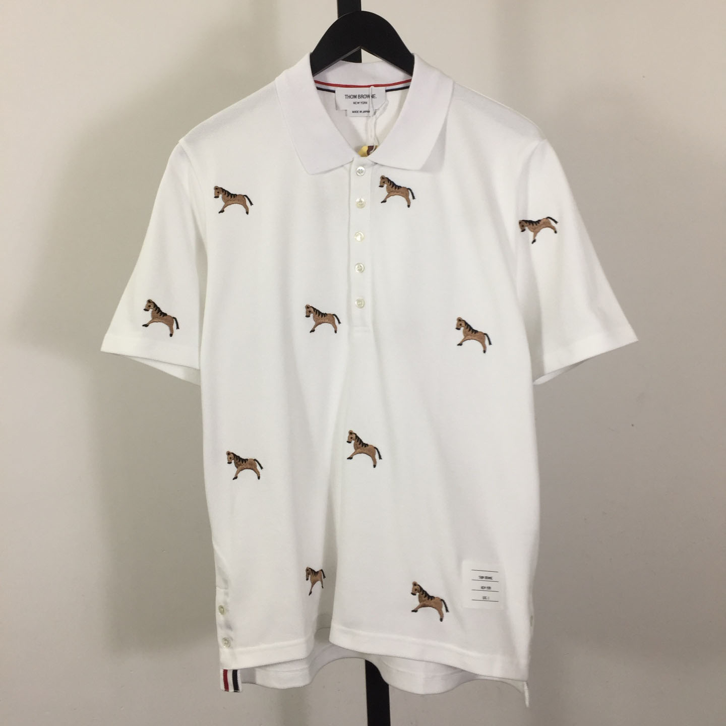 Thom Browne Lunar New Year Pique Horse Embroidery Polo - DopestKickz