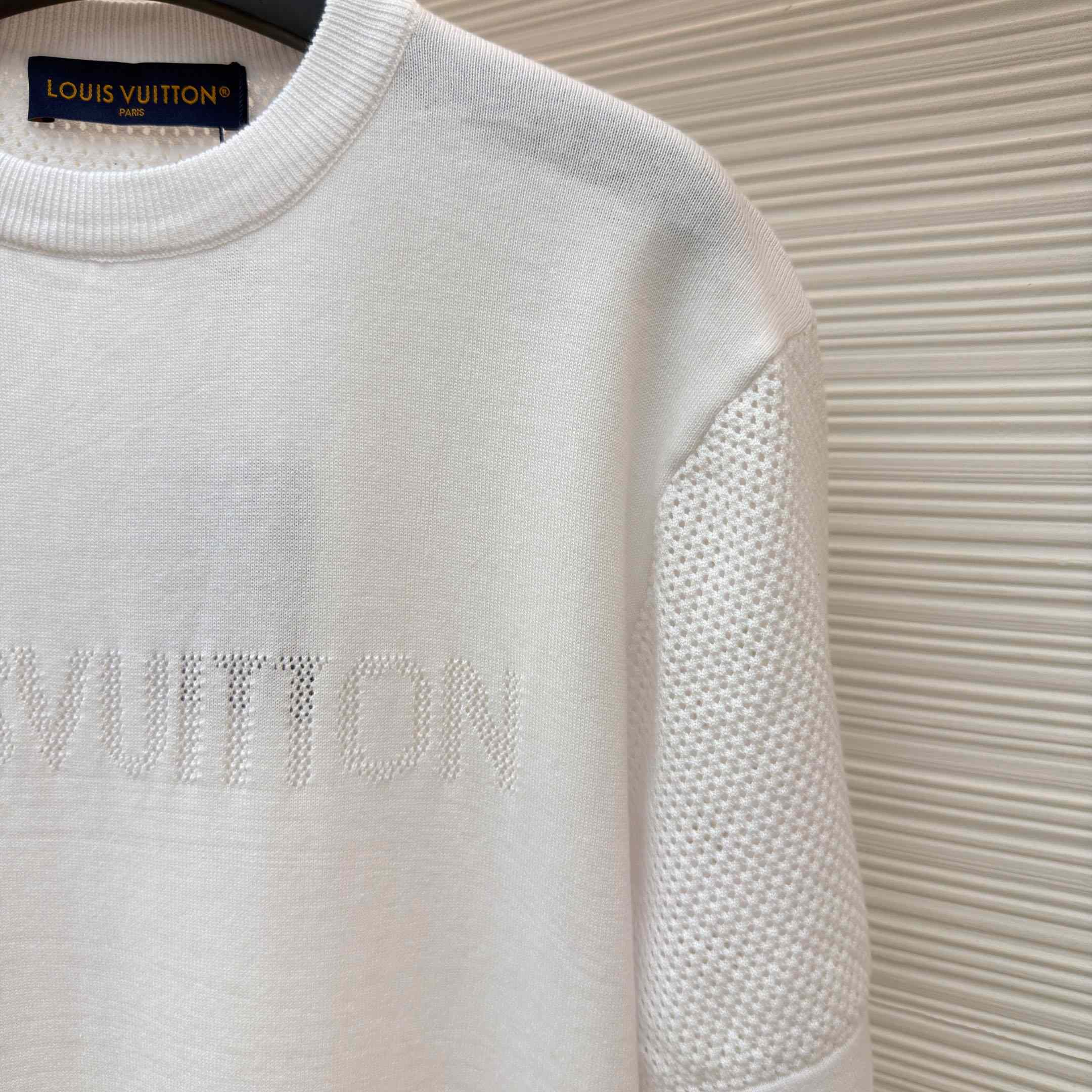 Louis Vuitton Cotton-Cashmere Short-Sleeved Crewneck  - DopestKickz