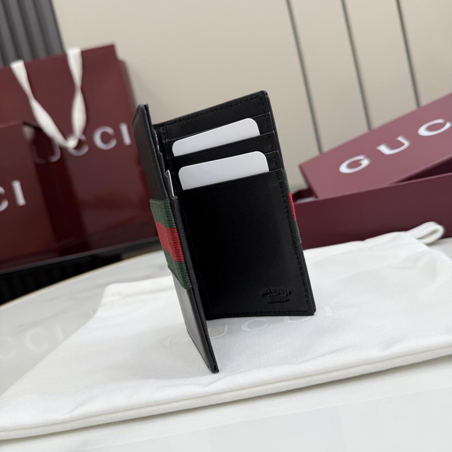 Gucci Web Trademark Card Case - DopestKickz