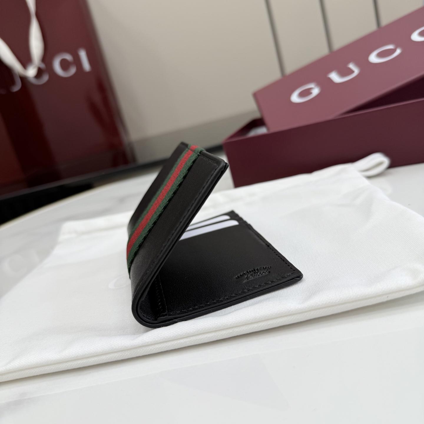 Gucci Web Trademark Card Case - DopestKickz