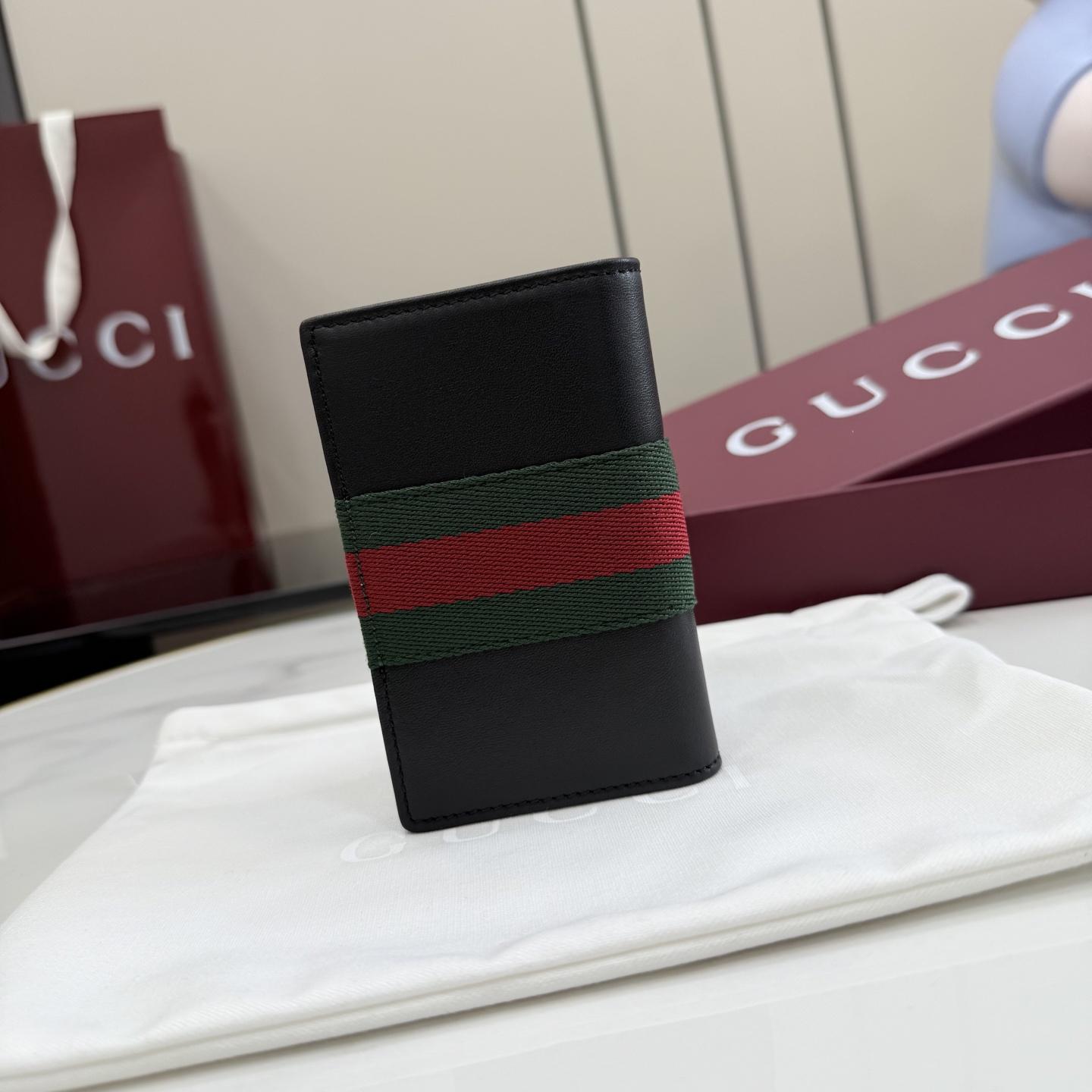 Gucci Web Trademark Card Case - DopestKickz