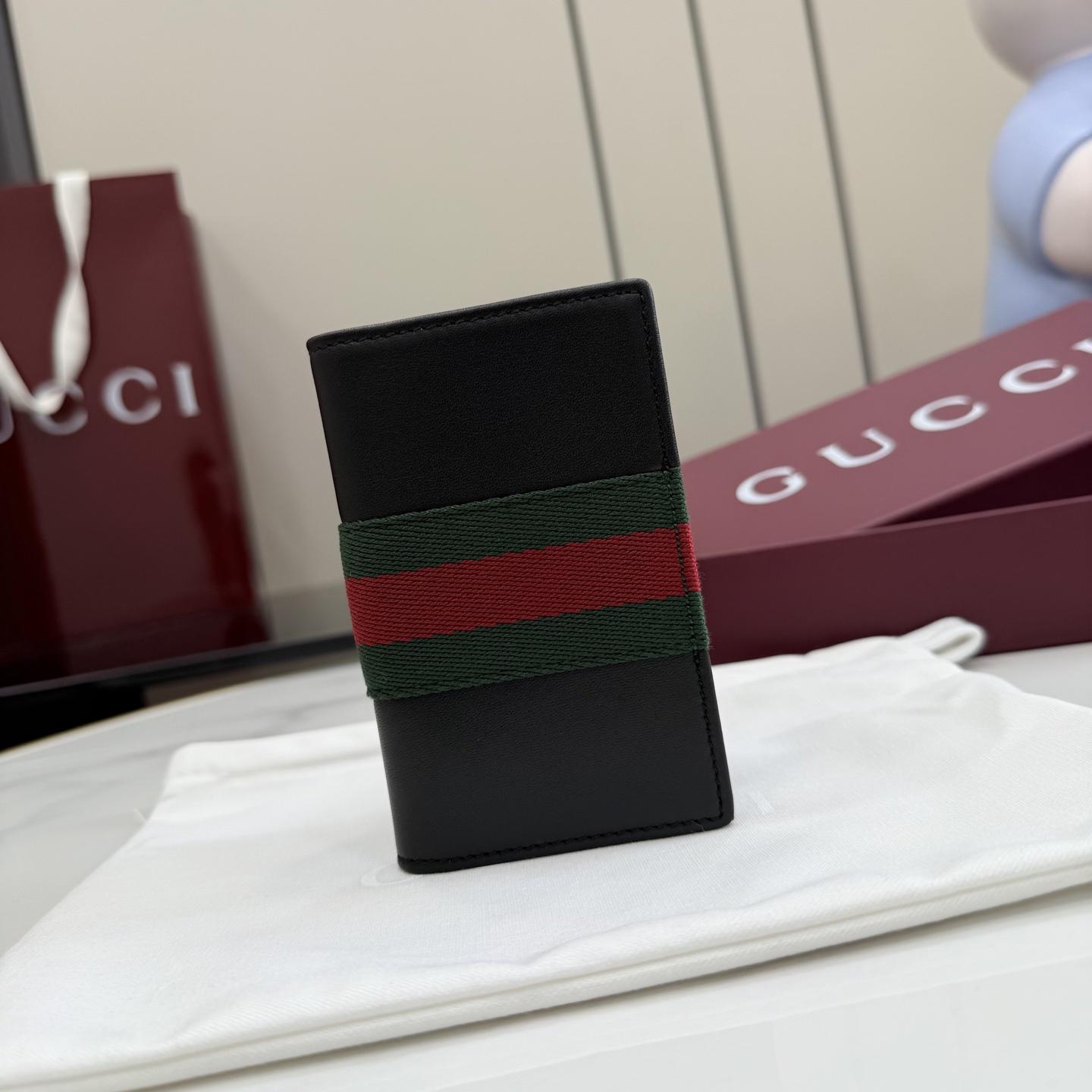 Gucci Web Trademark Card Case - DopestKickz