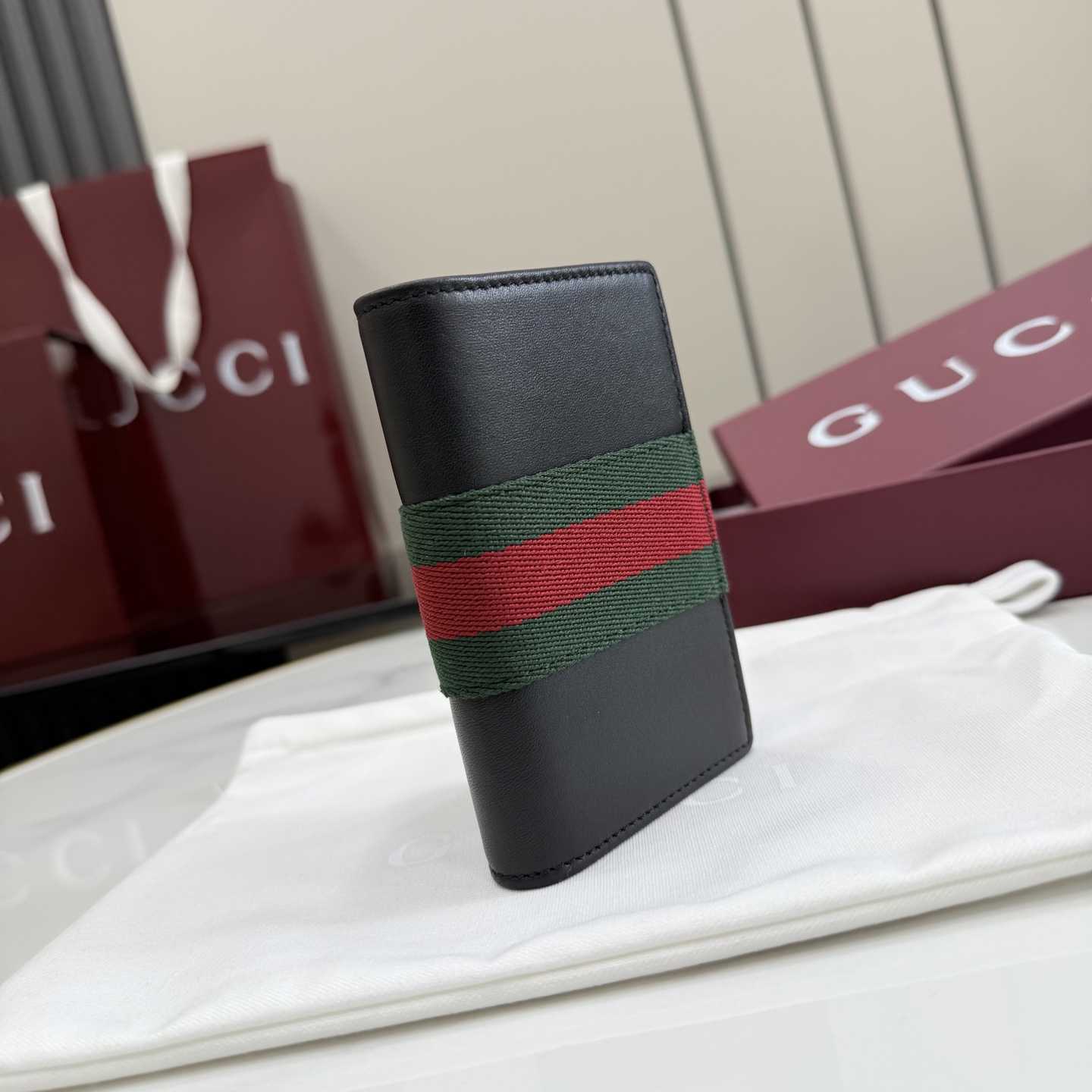 Gucci Web Trademark Card Case - DopestKickz