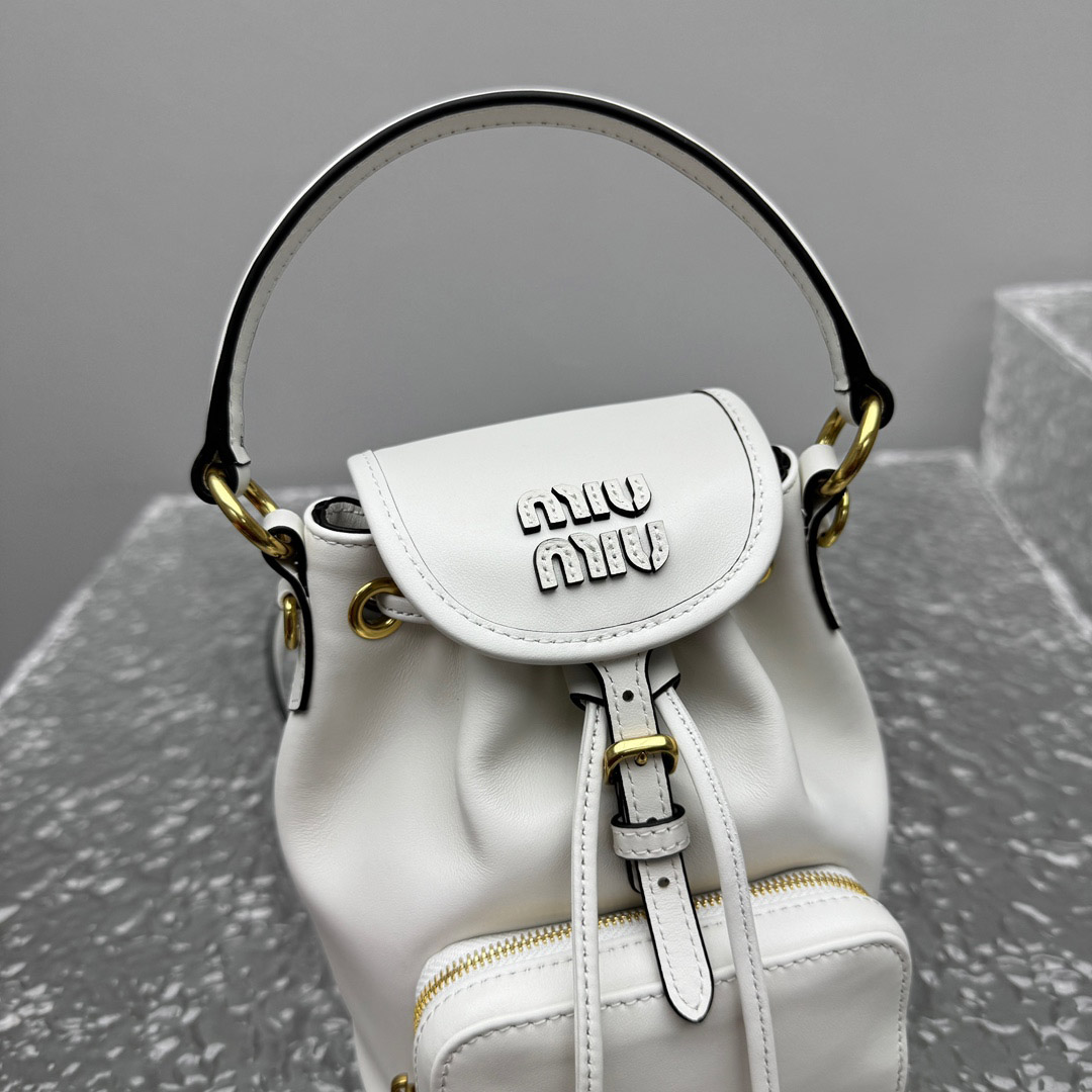 Miu Miu  Leather Mini-Backpack - DopestKickz