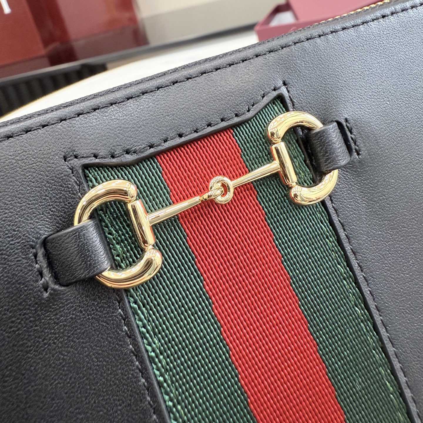 Gucci Horsebit Web Zip Around Wallet - DopestKickz