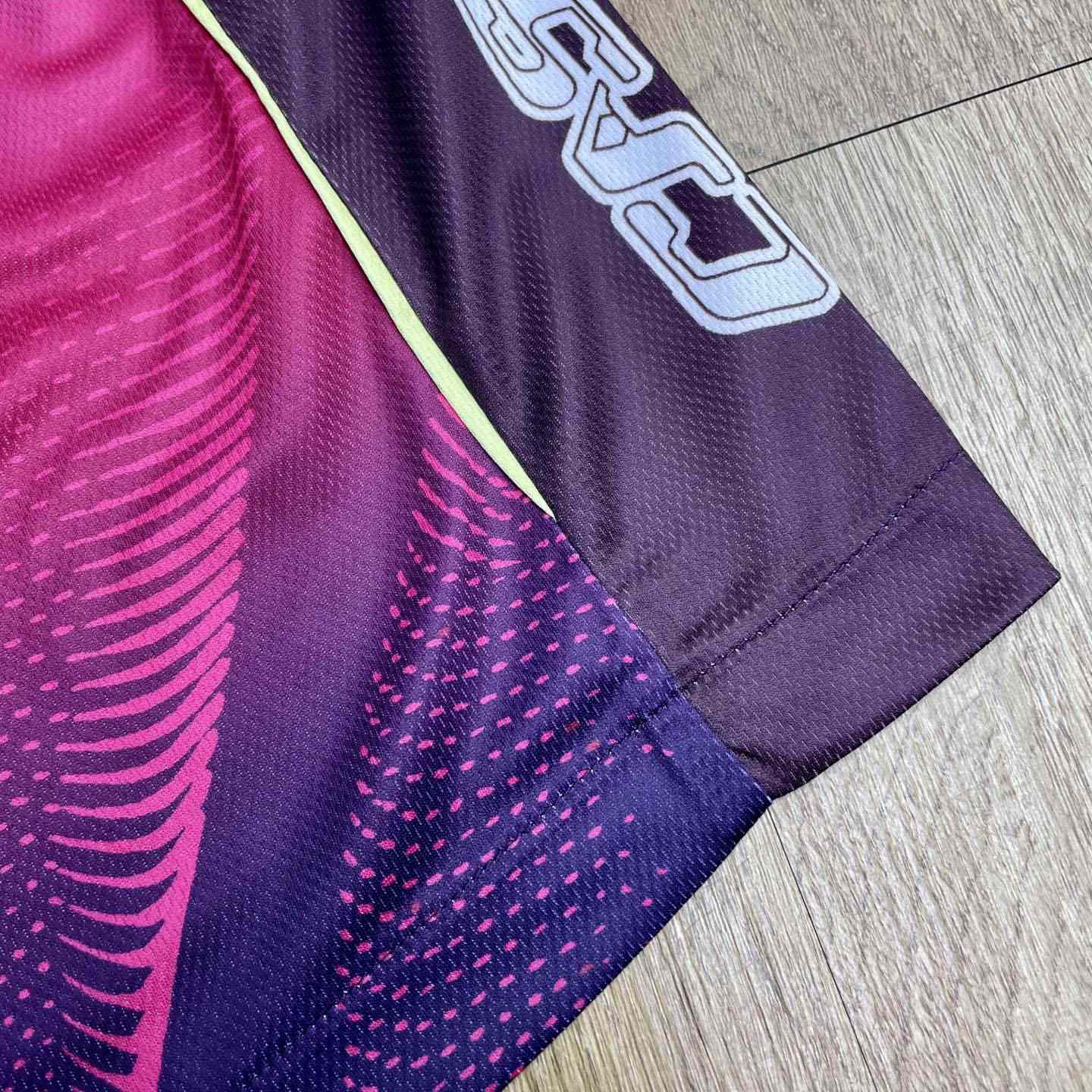 Casablanca Aubergine Gradient Football Shorts C1142 - DopestKickz