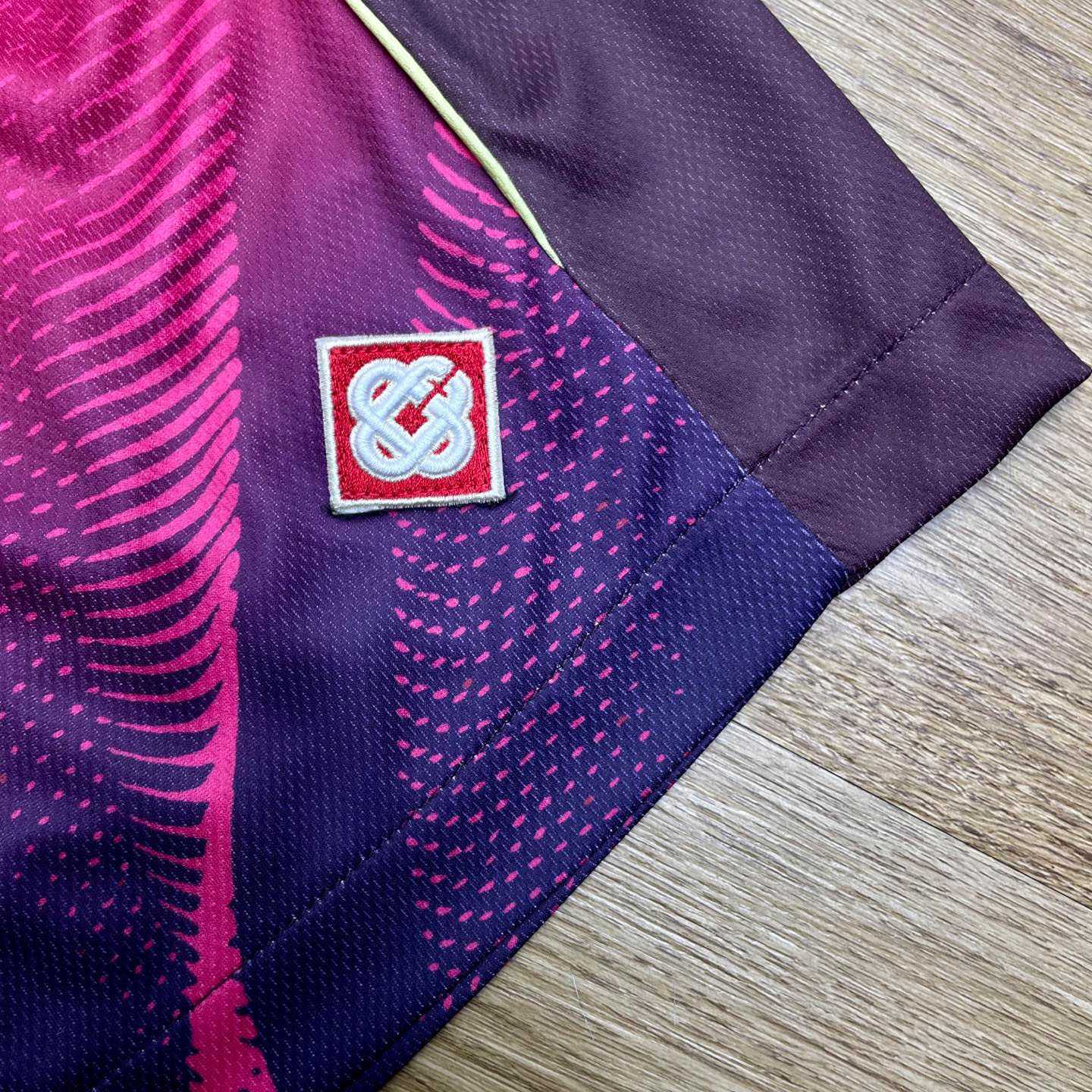 Casablanca Aubergine Gradient Football Shorts C1142 - DopestKickz