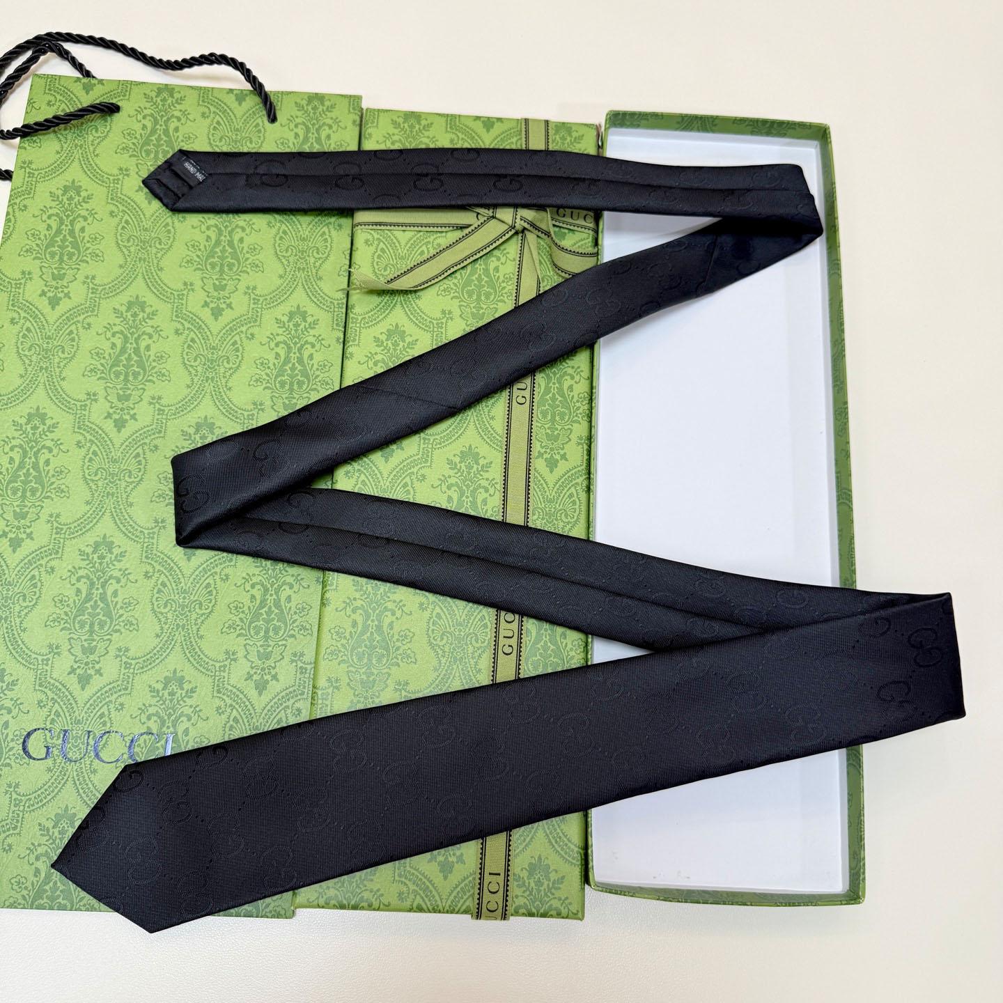 Gucci GG Silk Cotton Tie - DopestKickz