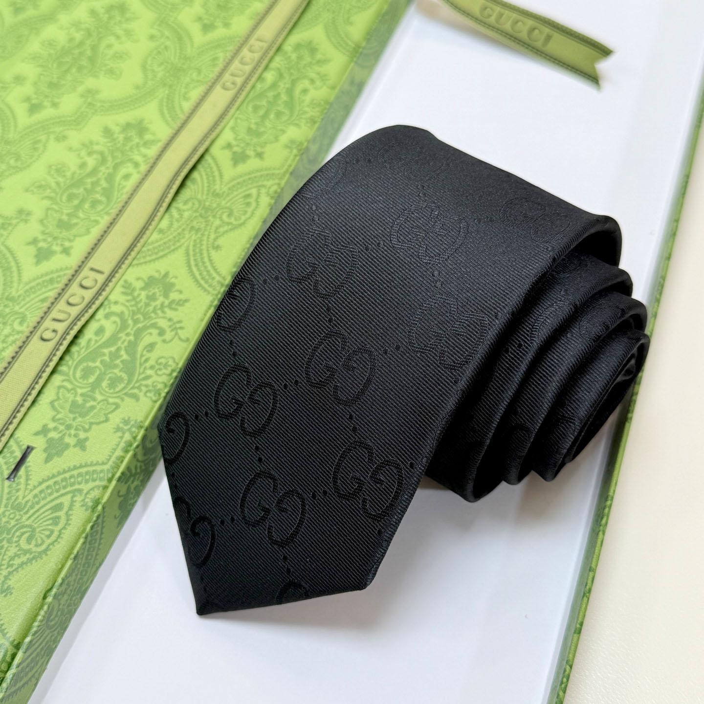 Gucci GG Silk Cotton Tie - DopestKickz
