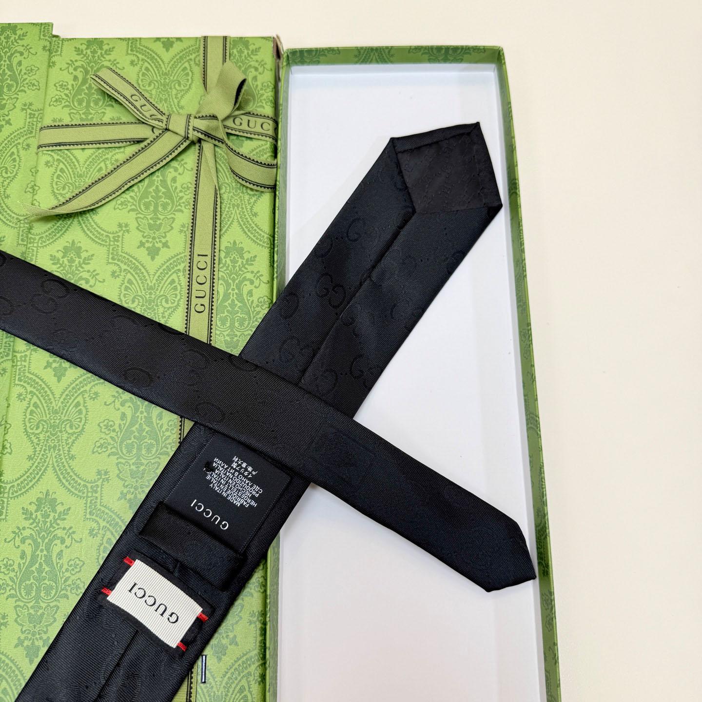 Gucci GG Silk Cotton Tie - DopestKickz