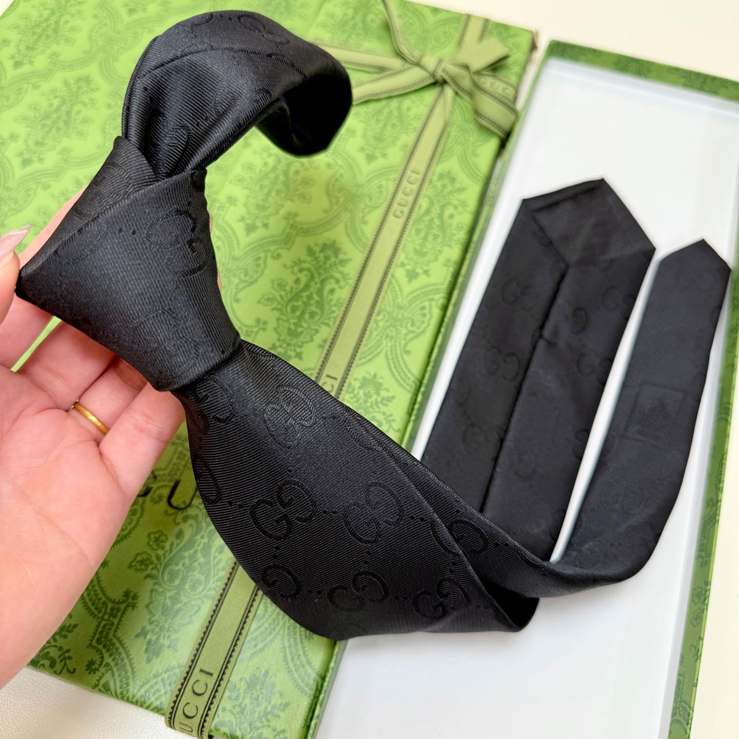 Gucci GG Silk Cotton Tie - DopestKickz