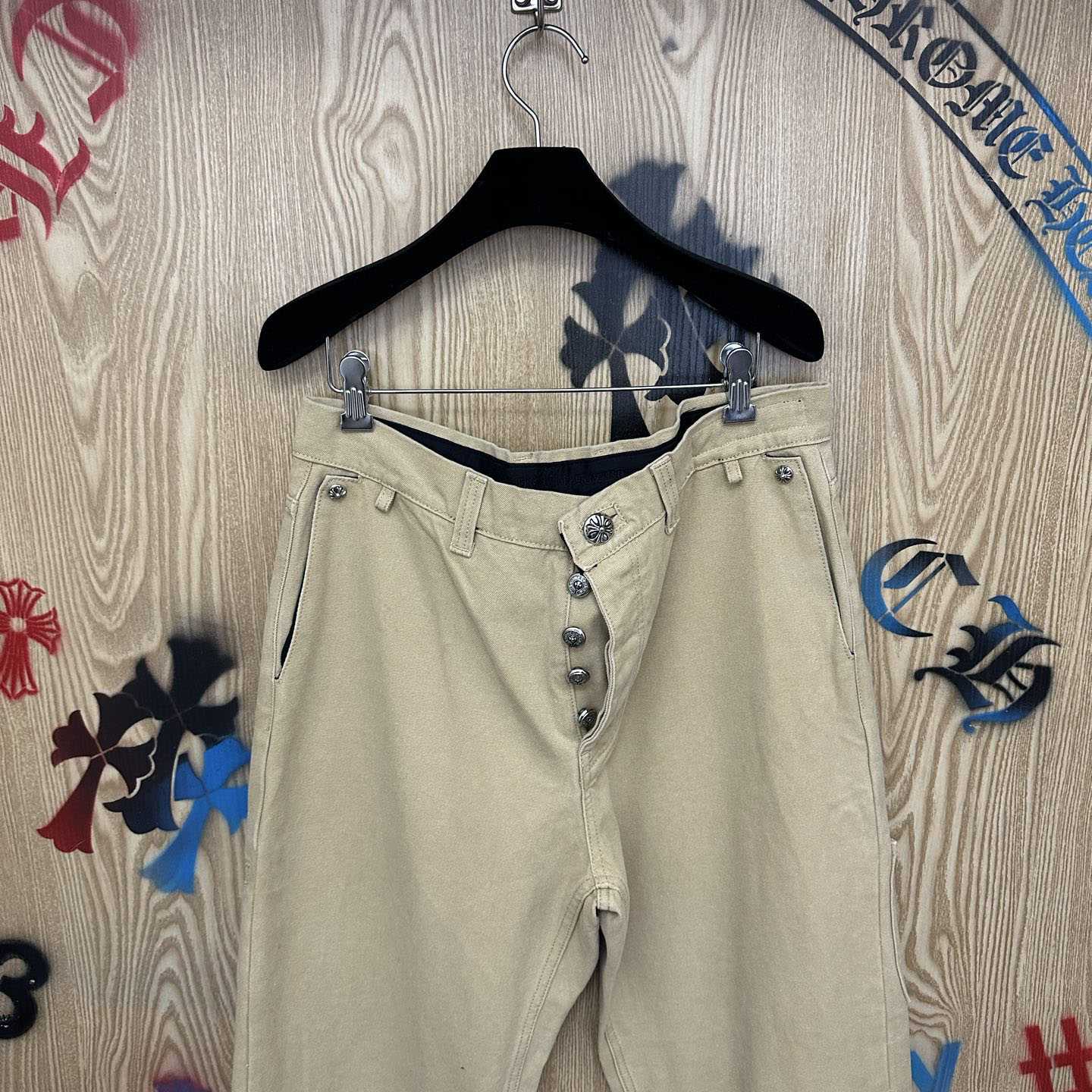 Chrome Hearts Cross Patch Double Knee Carpenter Pants - DopestKickz