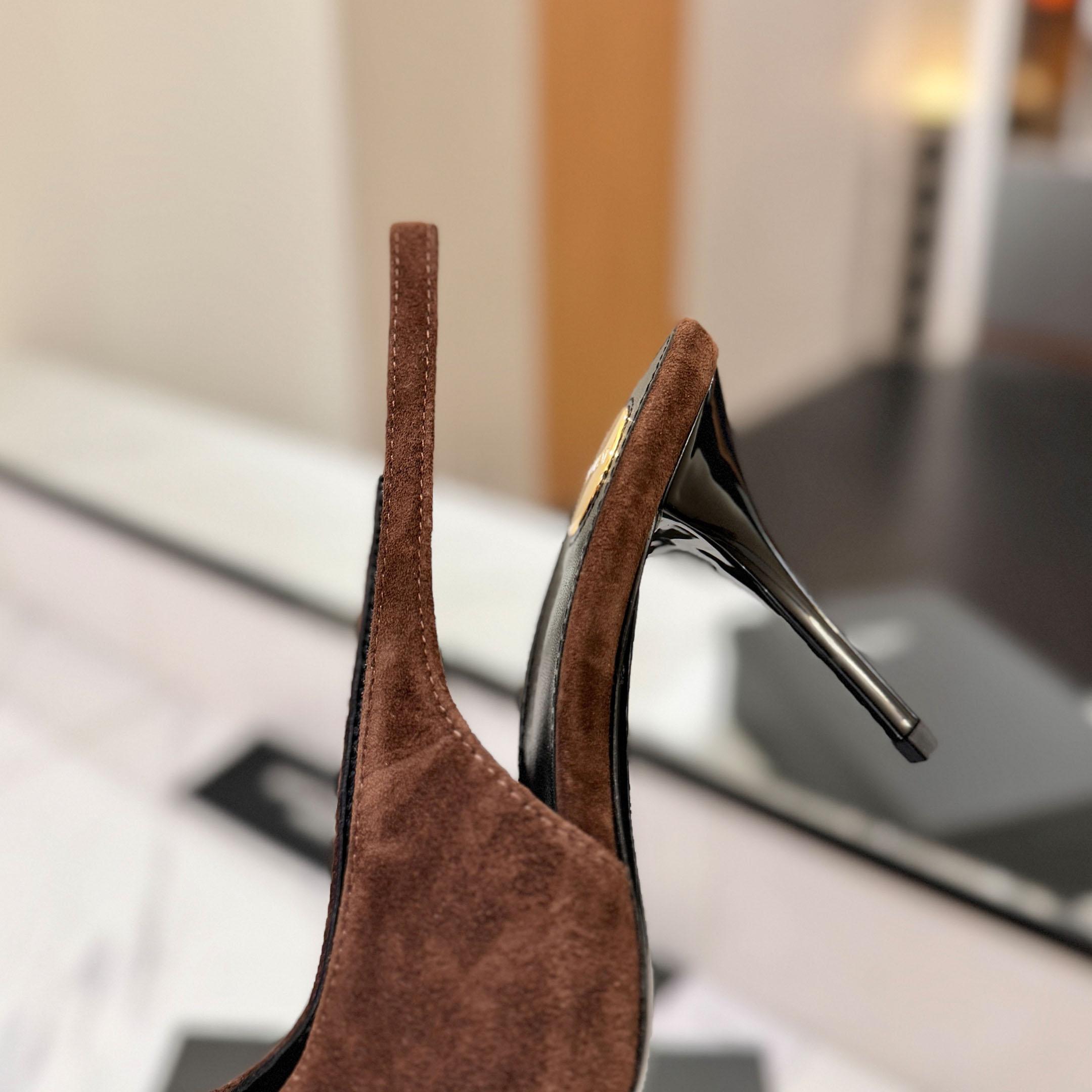 Saint Laurent Babylone Breteuil Slingback Pumps - DopestKickz