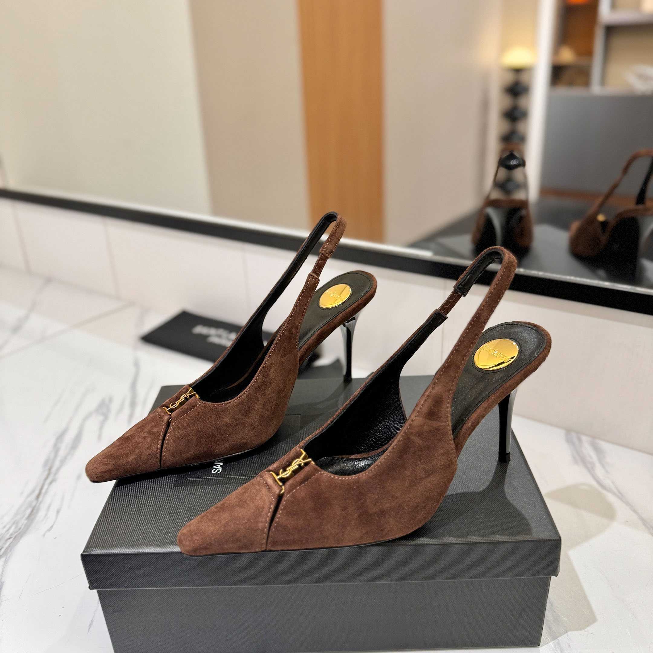 Saint Laurent Babylone Breteuil Slingback Pumps - DopestKickz