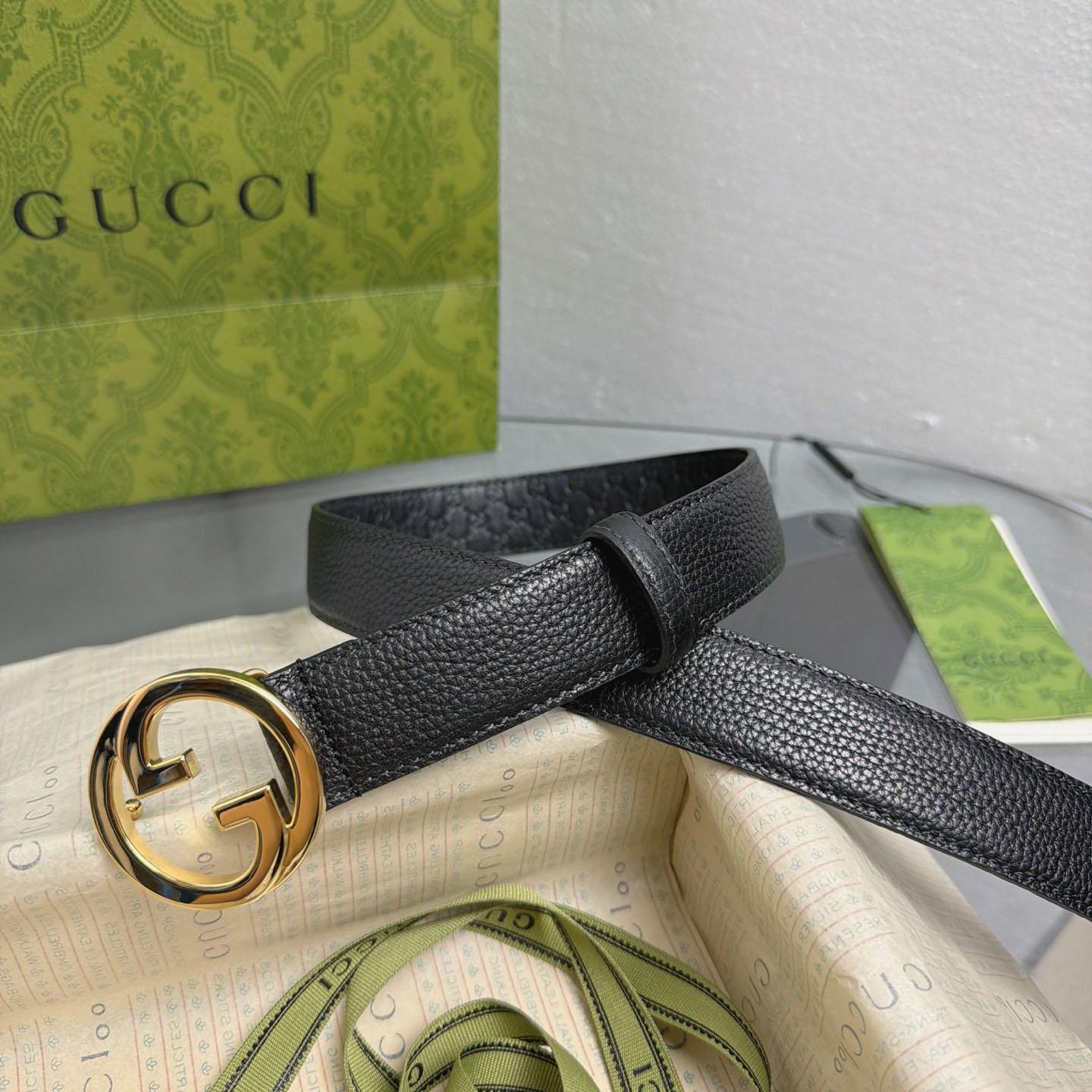 Gucci  Belt With Interlocking G Buckle - DopestKickz