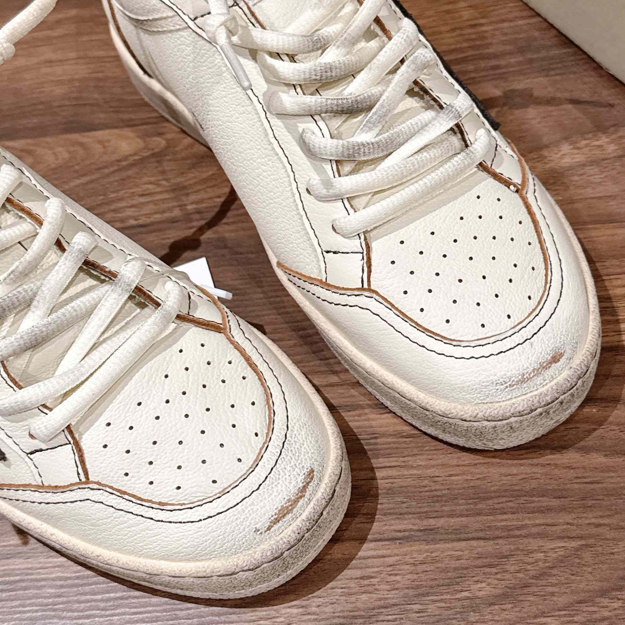 Golden Goose Ball Star Sneakers In Leather - DopestKickz