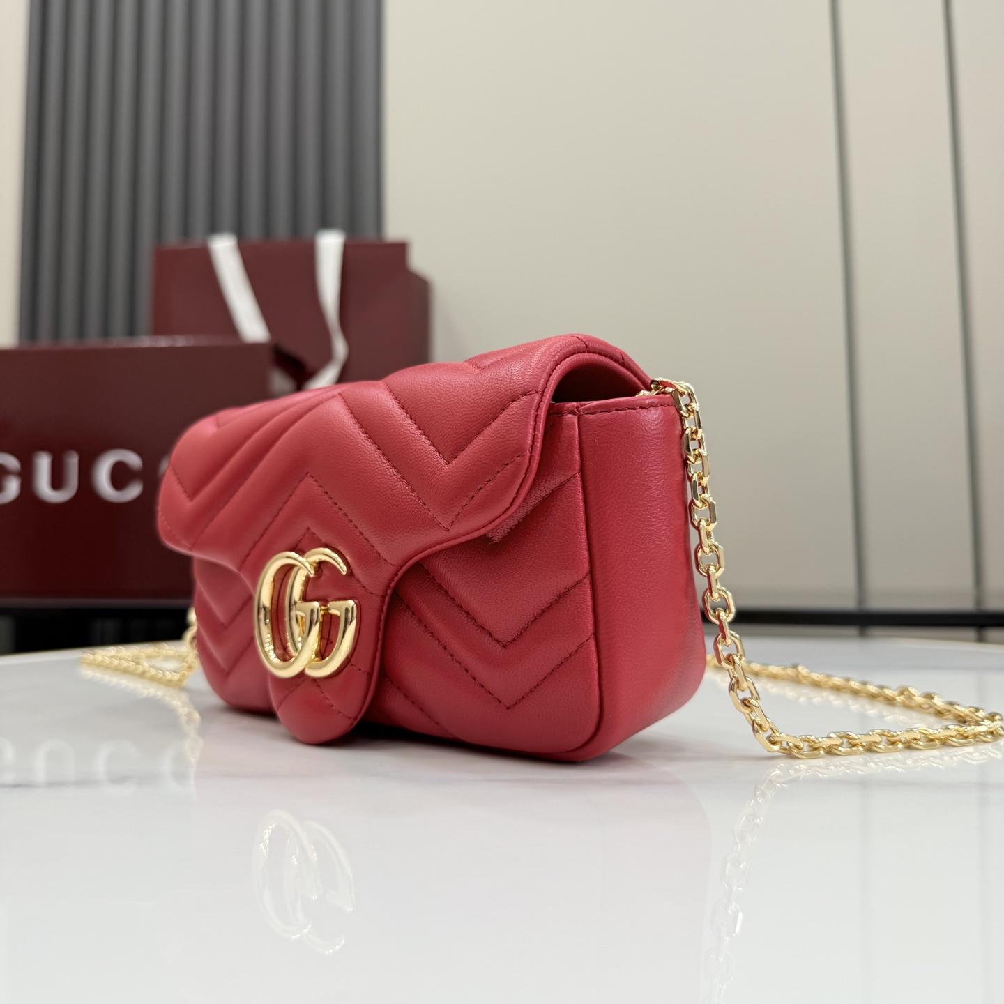 Gucci GG Marmont Mini Shoulder Bag - DopestKickz