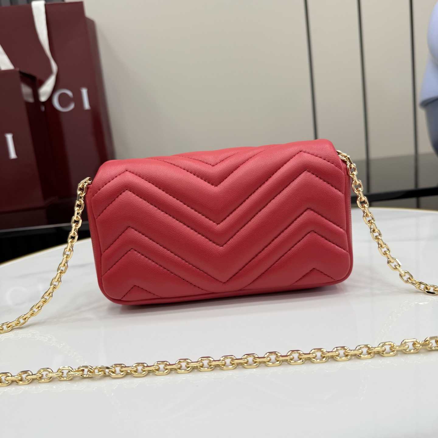 Gucci GG Marmont Mini Shoulder Bag - DopestKickz
