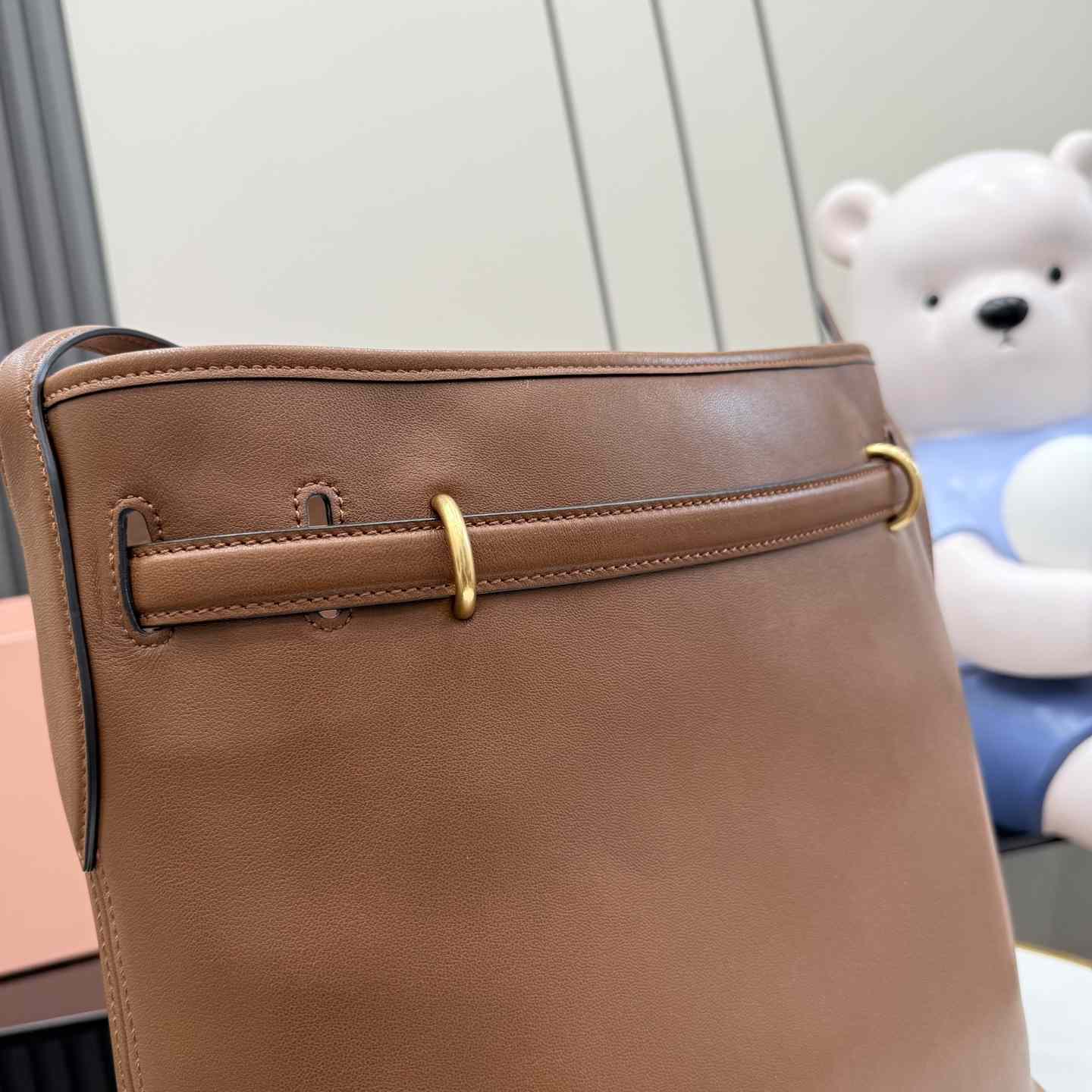Miu Miu Aventure Nappa Leather Bucket Bag - DopestKickz