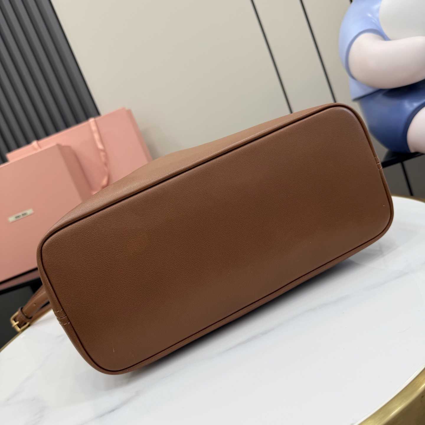 Miu Miu Aventure Nappa Leather Bucket Bag - DopestKickz