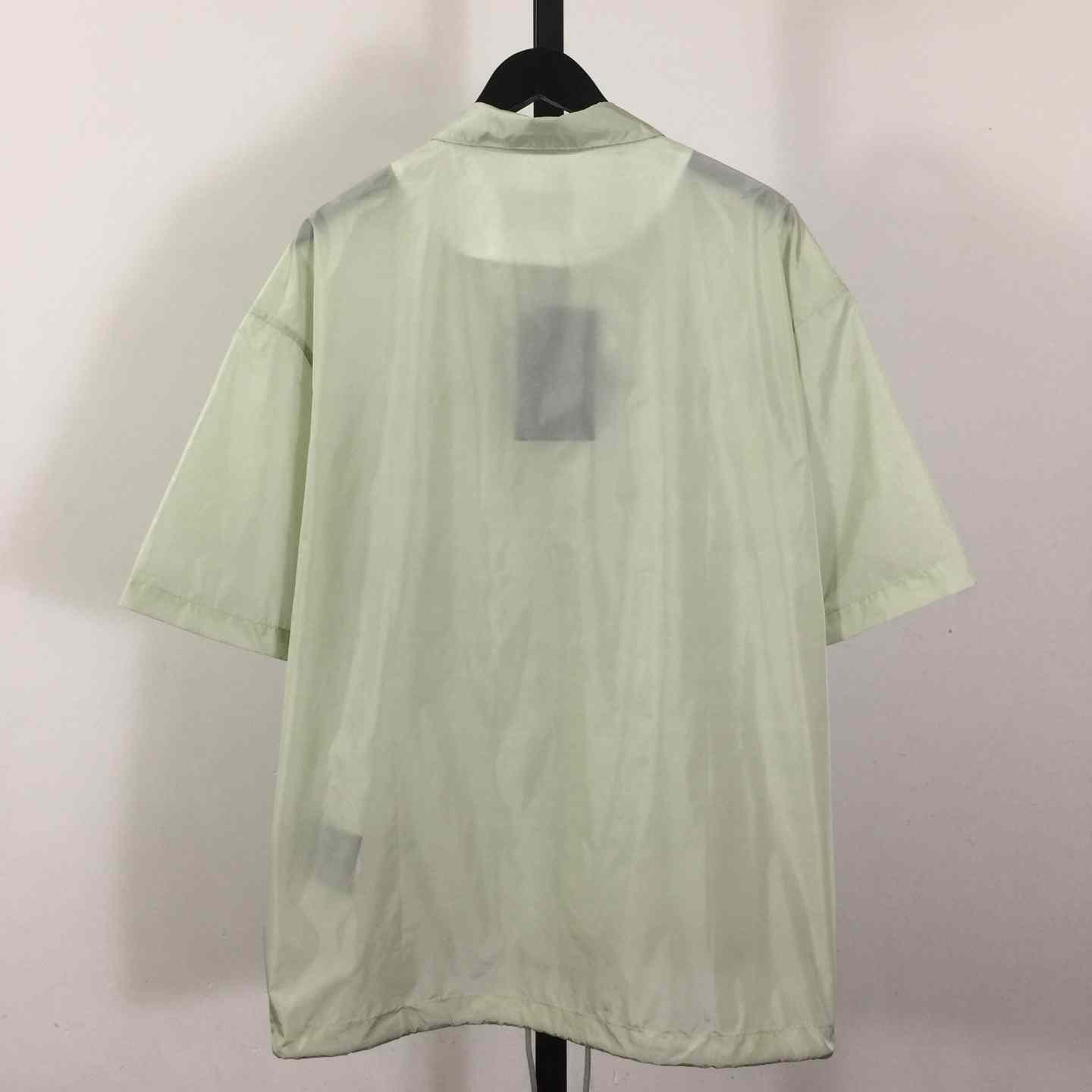 Prada Short-sleeved Re-Nylon Zipper Shirt - DopestKickz