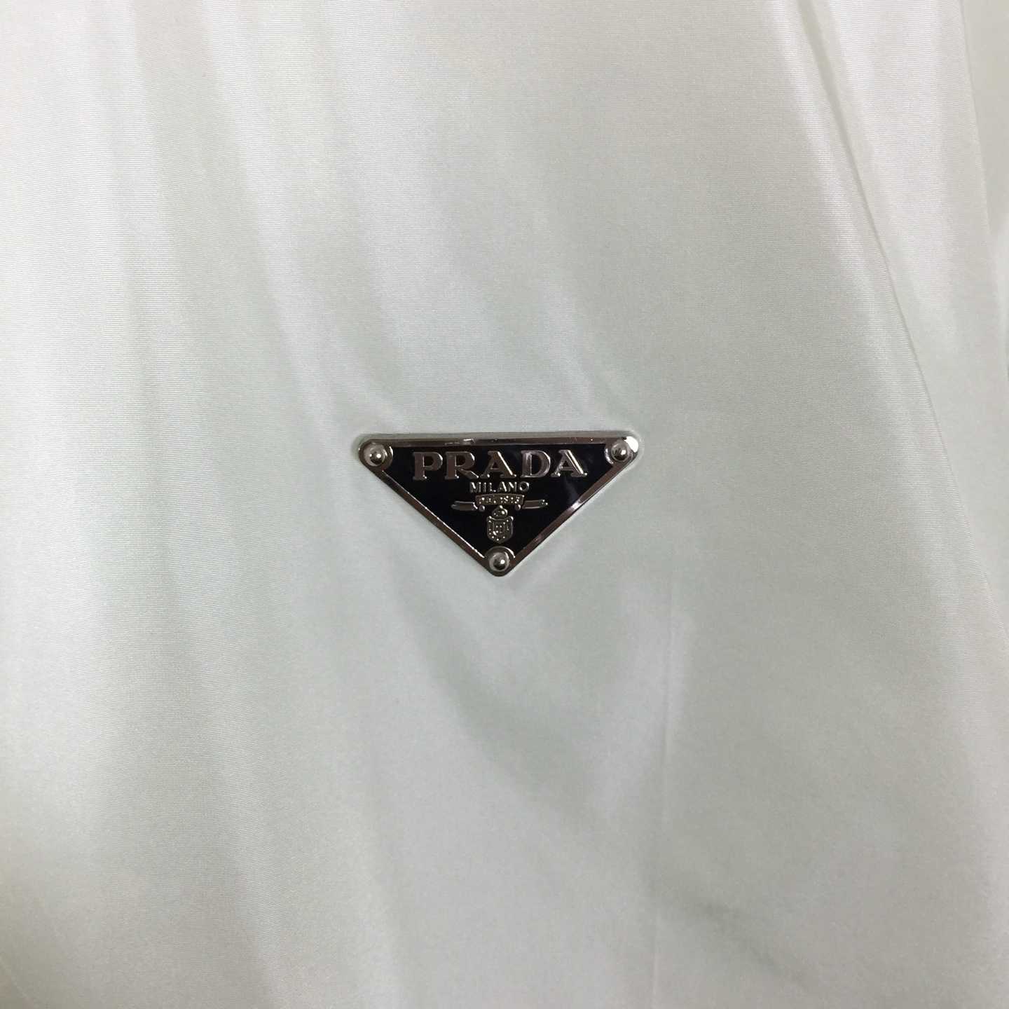 Prada Short-sleeved Re-Nylon Zipper Shirt - DopestKickz