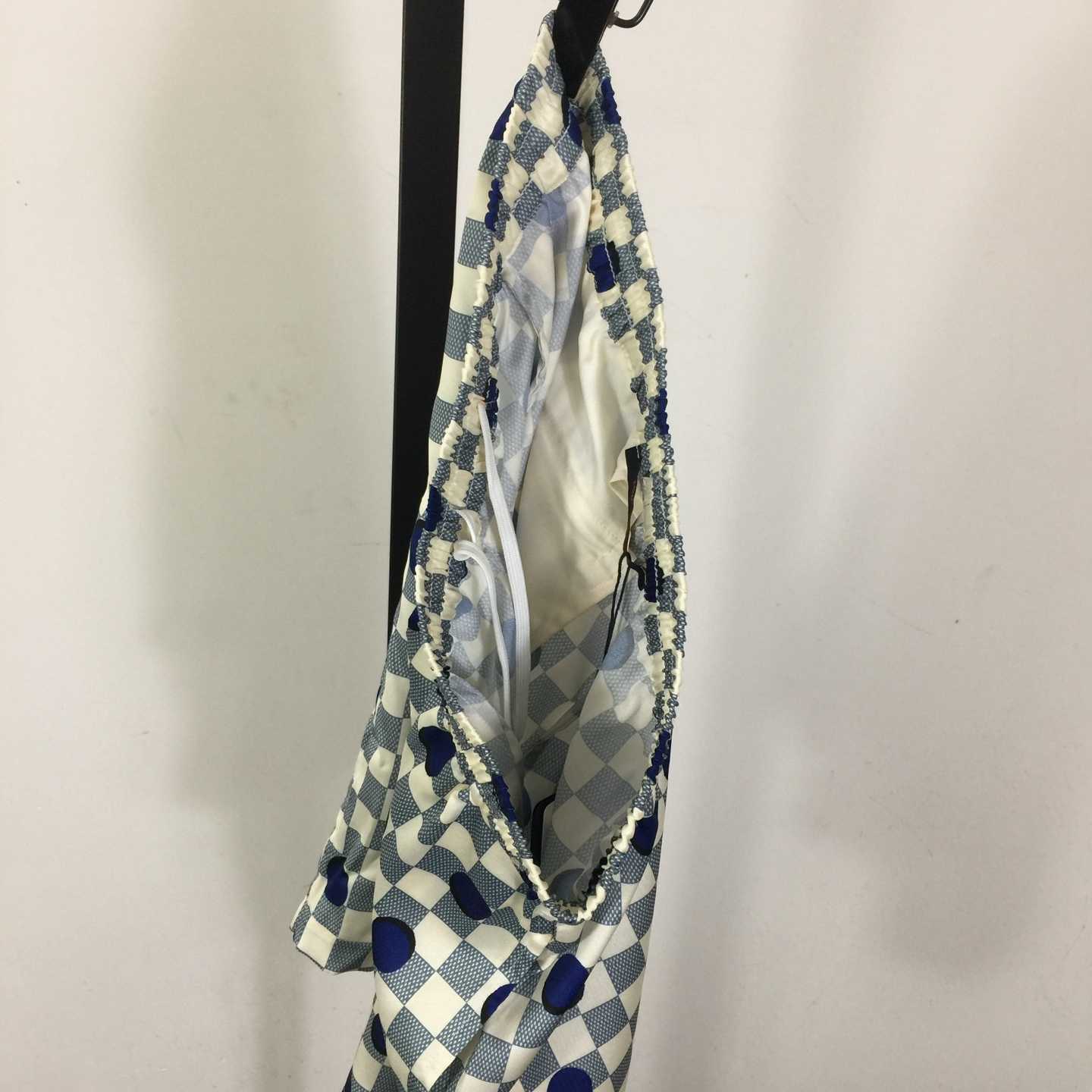Louis Vuitton Damier Silk Shorts   1AK760 - DopestKickz