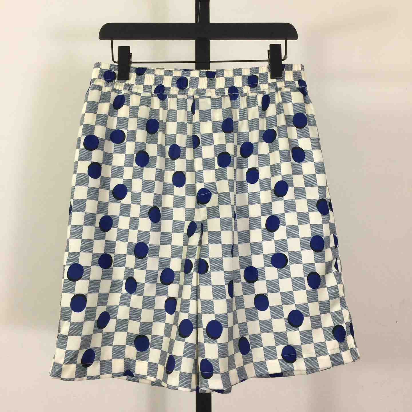 Louis Vuitton Damier Silk Shorts   1AK760 - DopestKickz