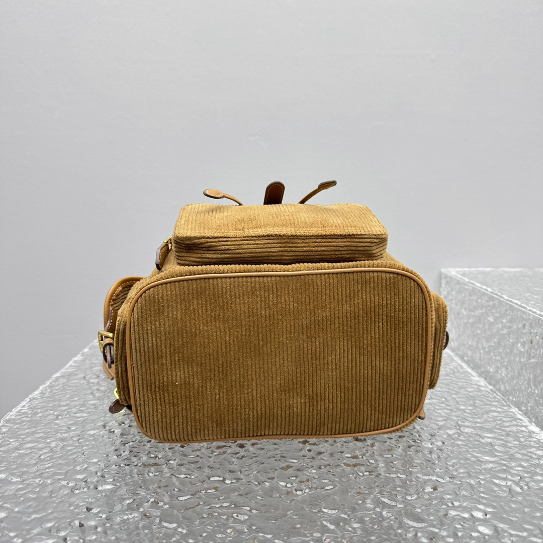 Miu Miu  Large Corduroy Backpack - DopestKickz