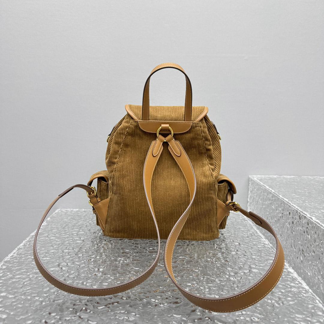 Miu Miu  Large Corduroy Backpack - DopestKickz