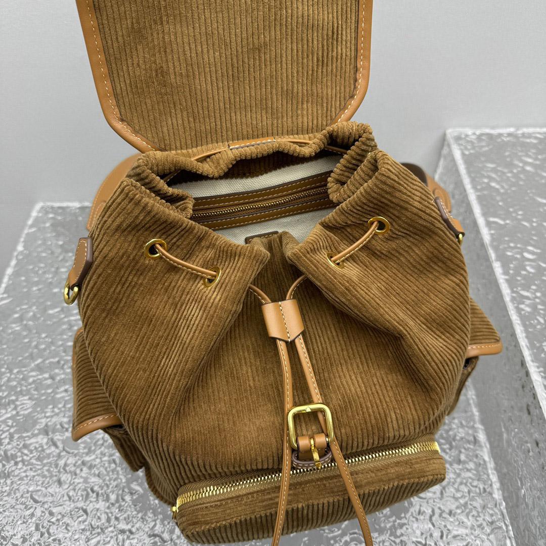 Miu Miu  Large Corduroy Backpack - DopestKickz