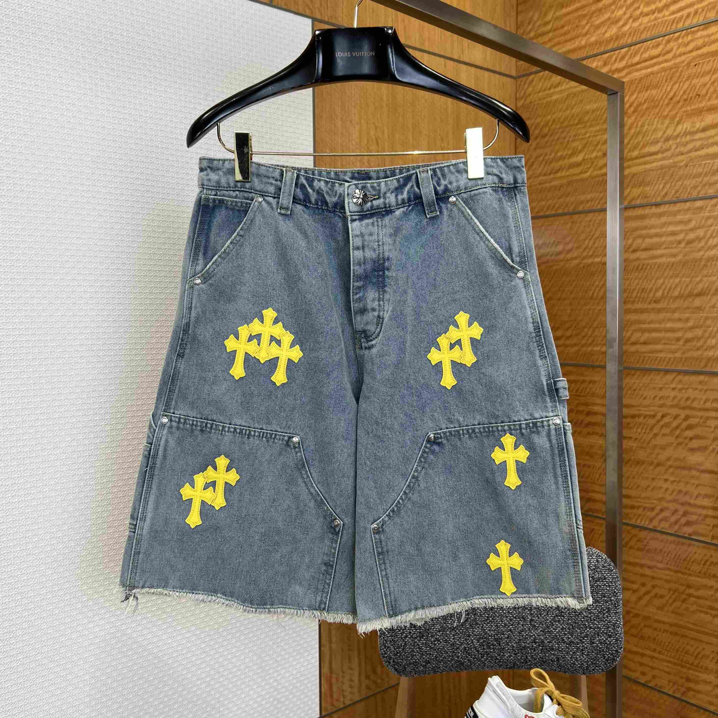 Chrome Hearts Denim Shorts - DopestKickz