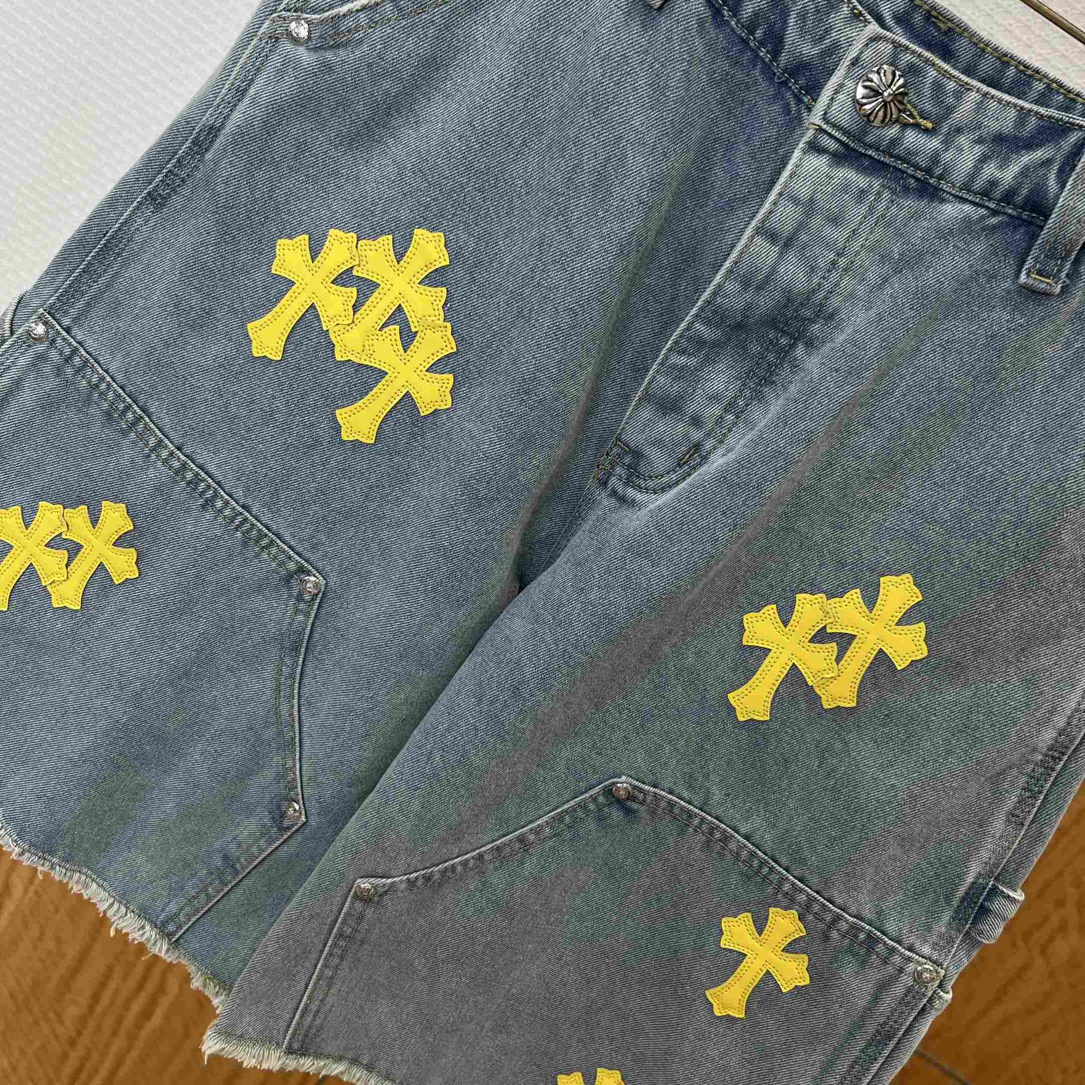 Chrome Hearts Denim Shorts - DopestKickz